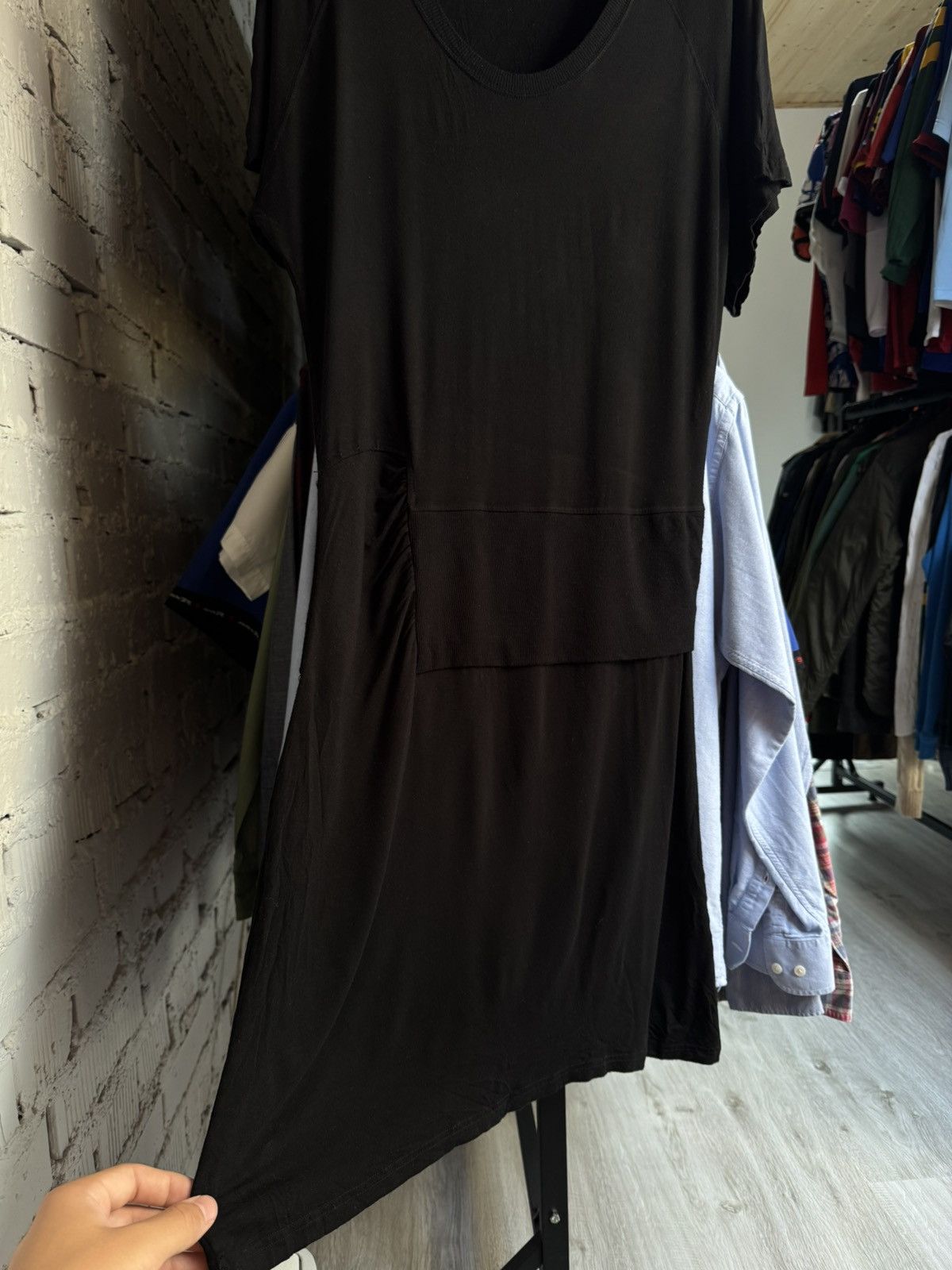 Alexander McQueen MC Alexander McQueen Stretch Dress Viscose Large Women’s Black Design Tunic Size L / US 10 / IT 46 - 3 Thumbnail