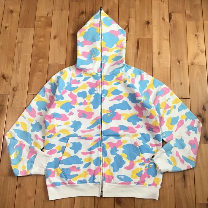 Cotton candy bape hoodie hot sale