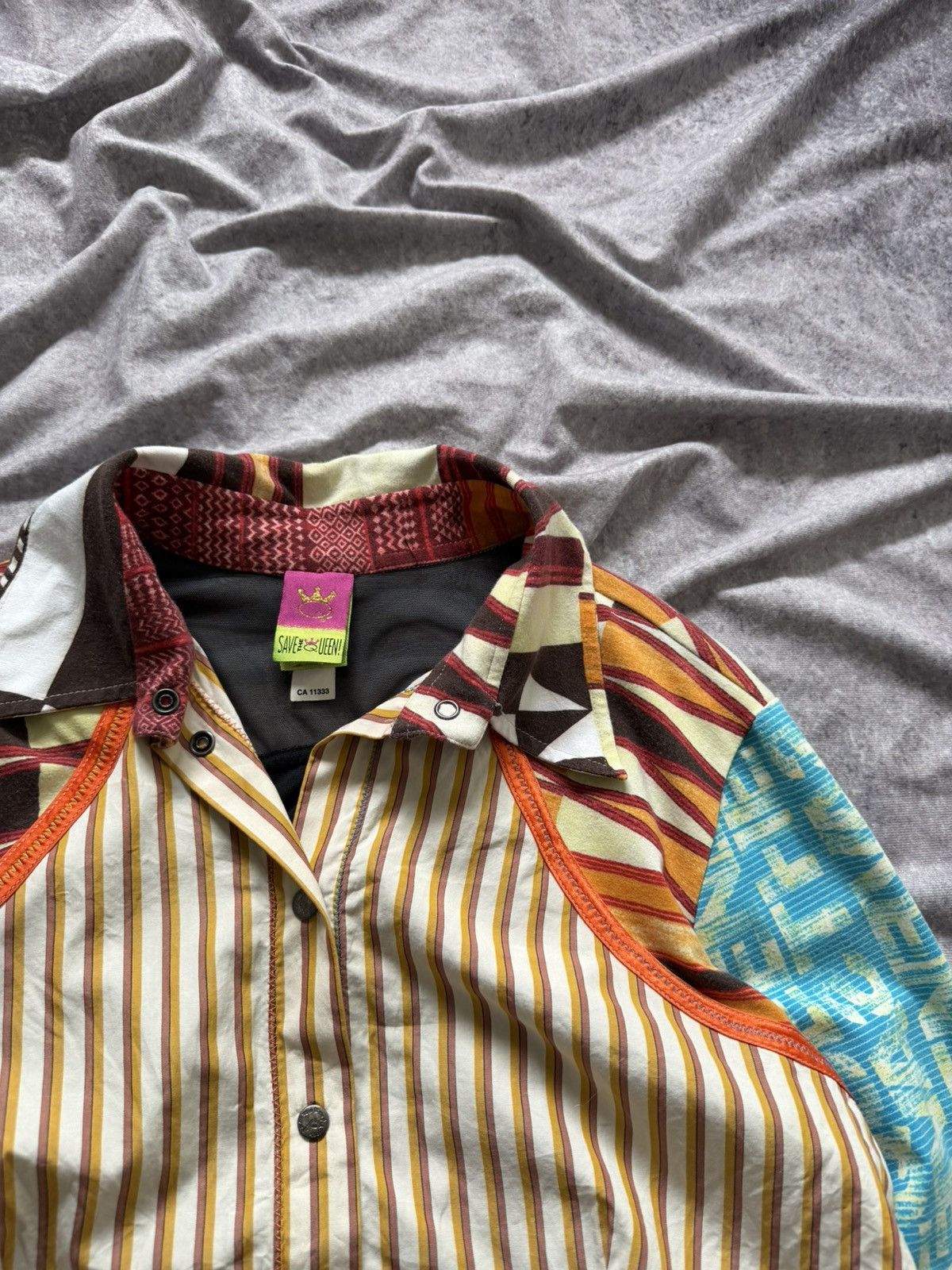Other Save The Queen Patterned Blouse Size XL Size XL / US 12-14 / IT 48-50 - 6 Thumbnail