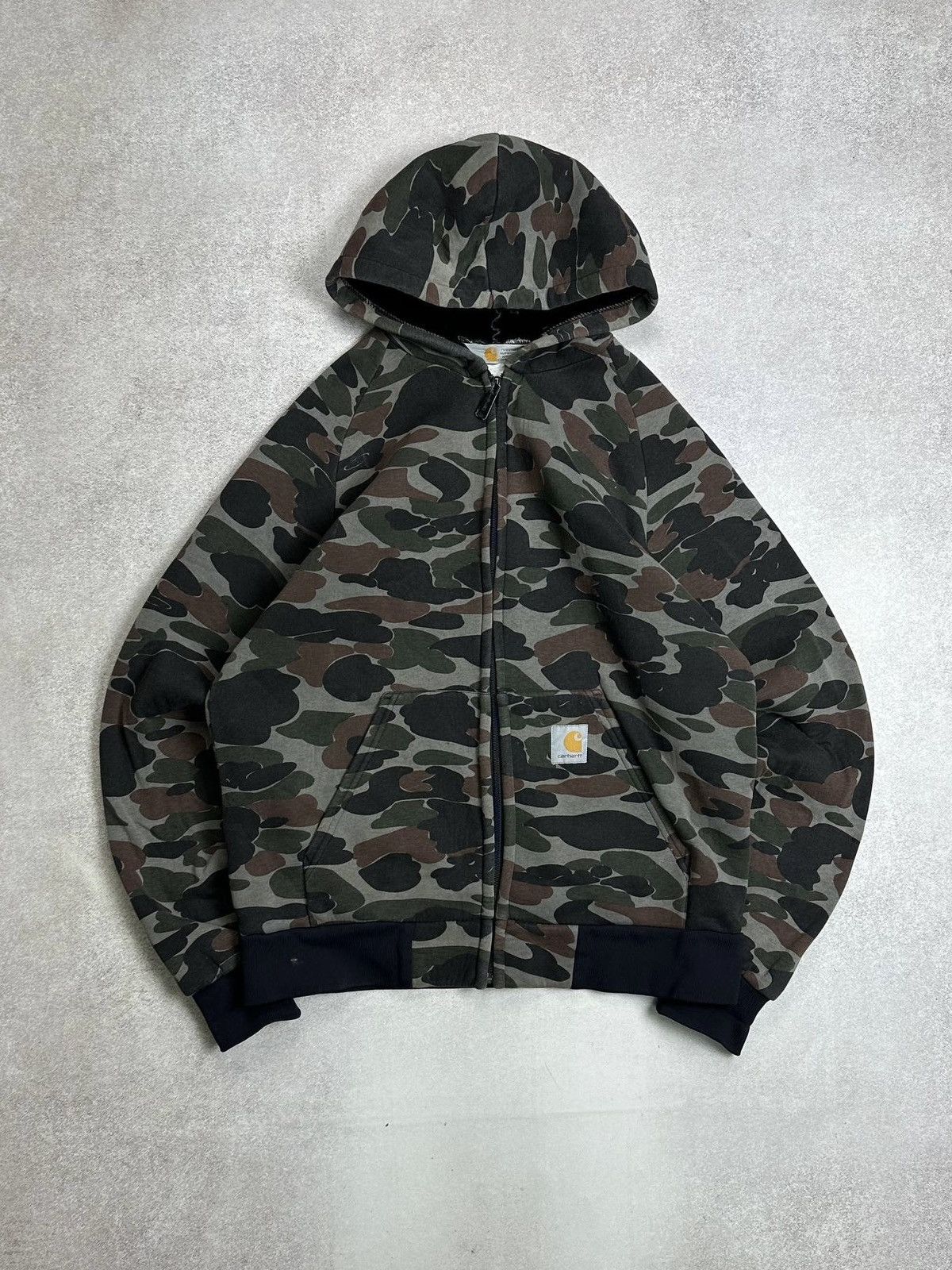 Carhartt Vintage Carhartt Camo Active Zip Hoodie M Size US M / EU 48-50 / 2 - 1 Thumbnail
