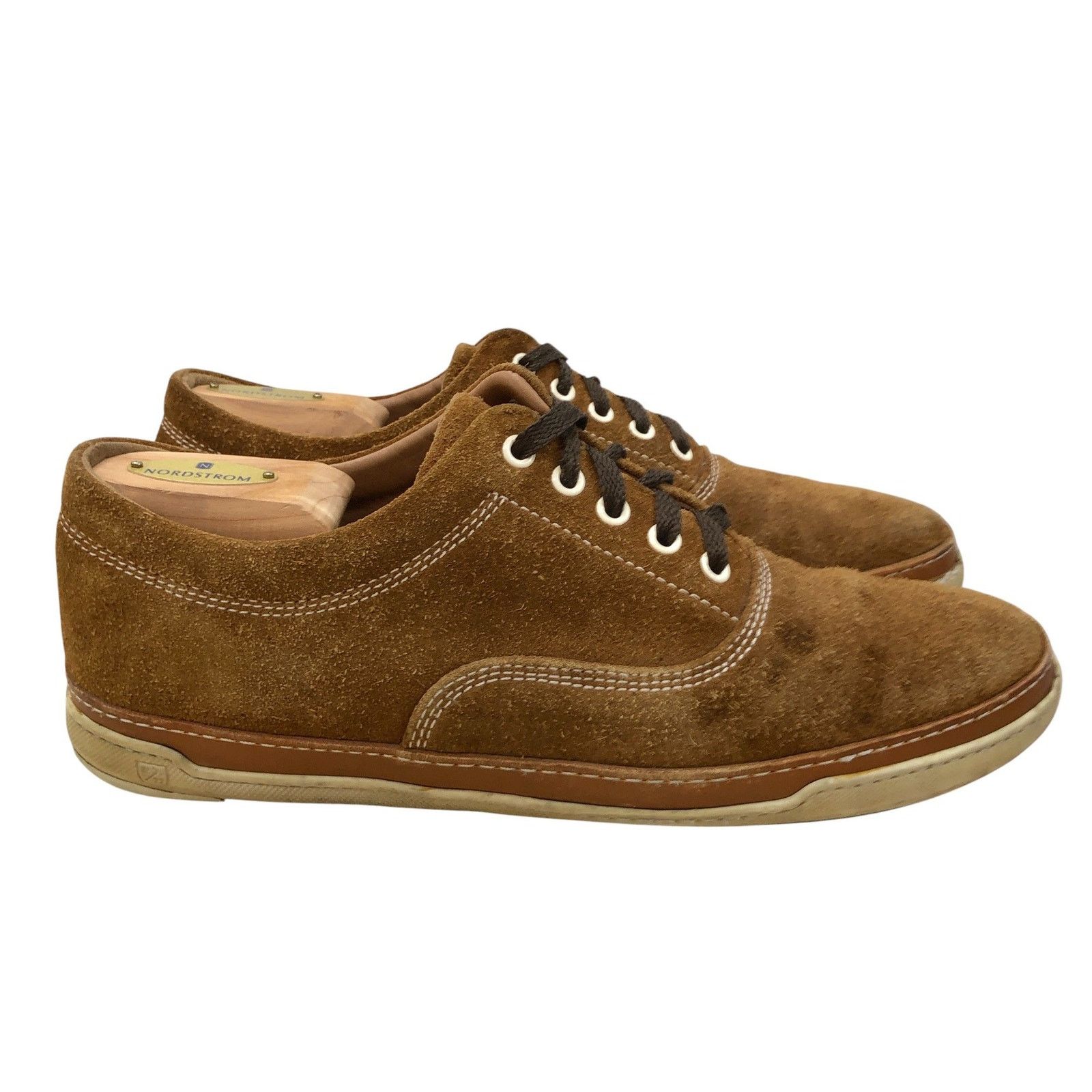 Allen Edmonds Allen Edmonds Shoes 10 D Brown Suede Lace Up Casual Sneakers Size US 10 / EU 43 - 2 Thumbnail