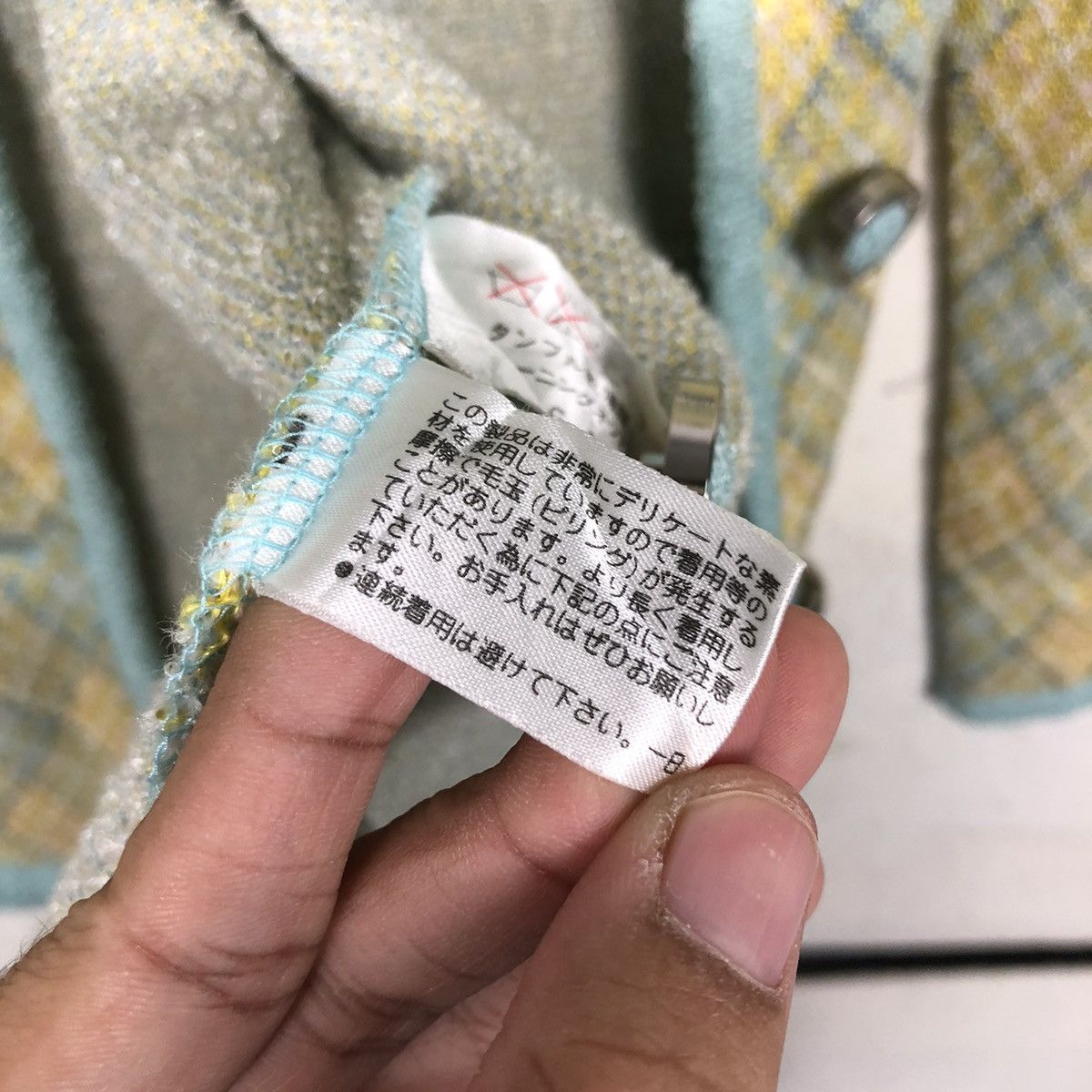 Japanese Brand 📌Vintage Tweed Jacket Design Courreges Paris Issey Miyake Size M / US 6-8 / IT 42-44 - 21 Thumbnail