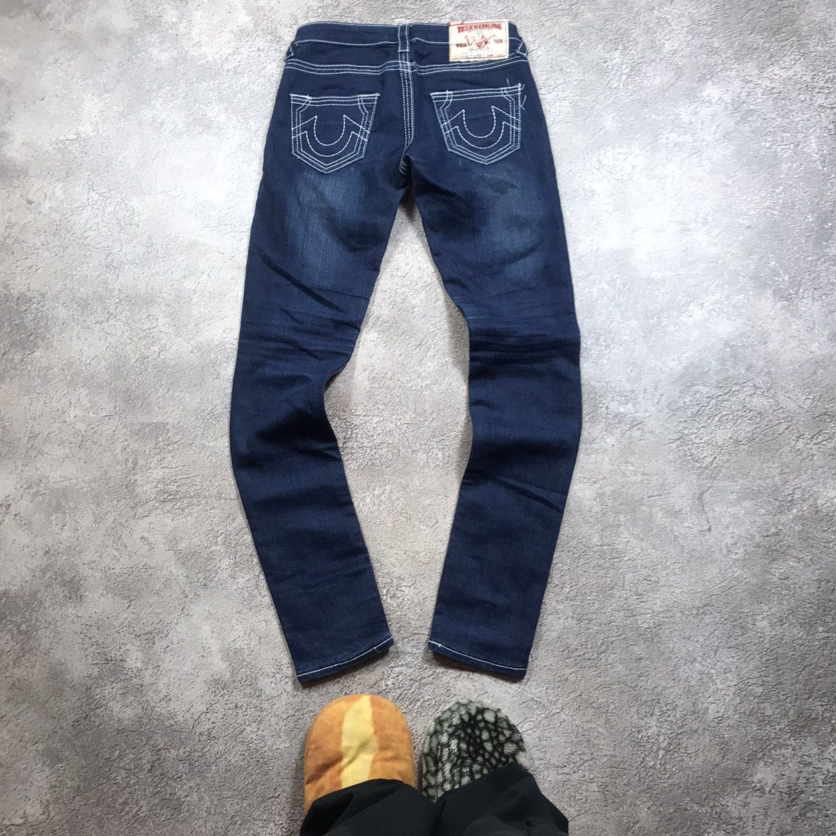 Vintage Vintage 90s True Religion Distressed Flared Jeans Y2K 26 Size 26" / US 2 / IT 38 - 2 Thumbnail