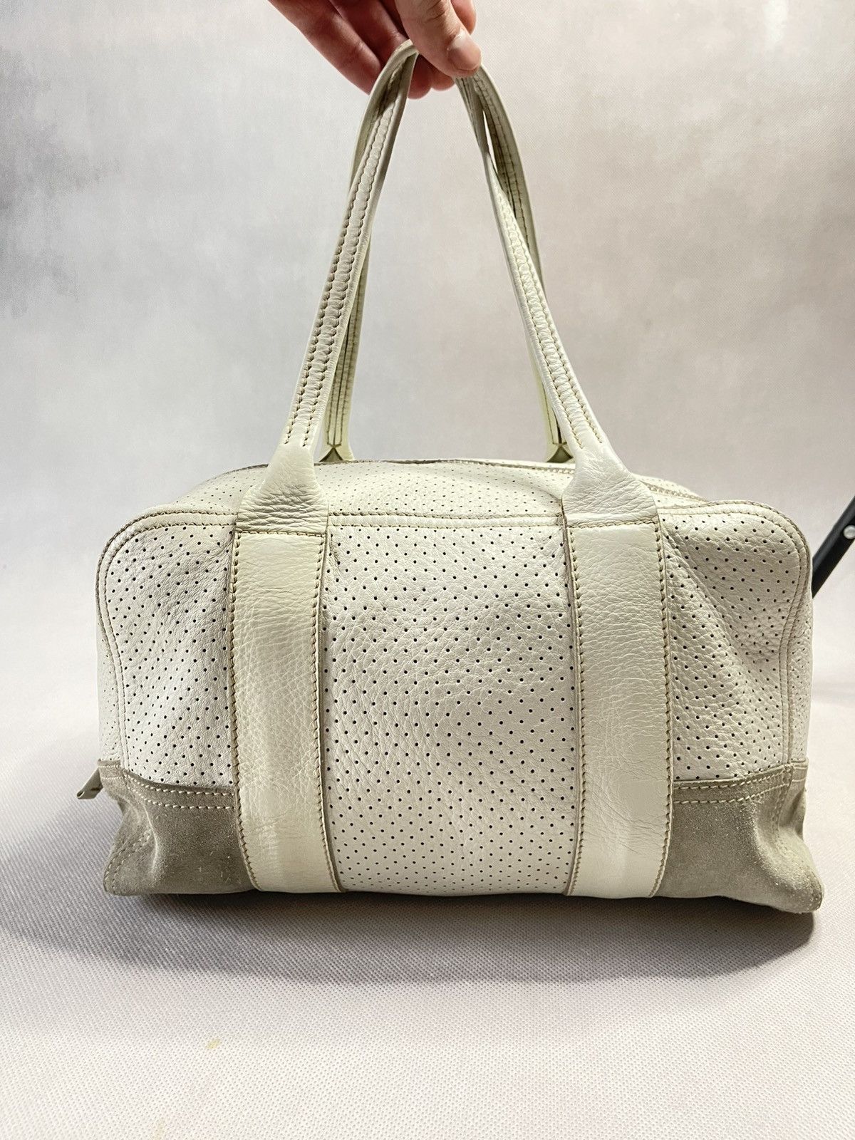 Prada *SOLD* Vintage 2003 Prada Luno Rossa Sport Leather Hand Bag Size ONE SIZE - 6 Thumbnail