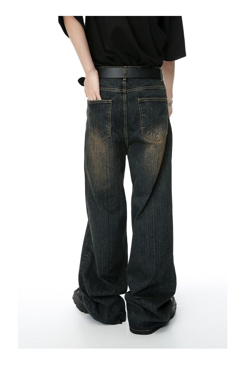 Japanese Brand Retro bamboo pattern distressed washed jeans Size US 32 / EU 48 - 6 Thumbnail
