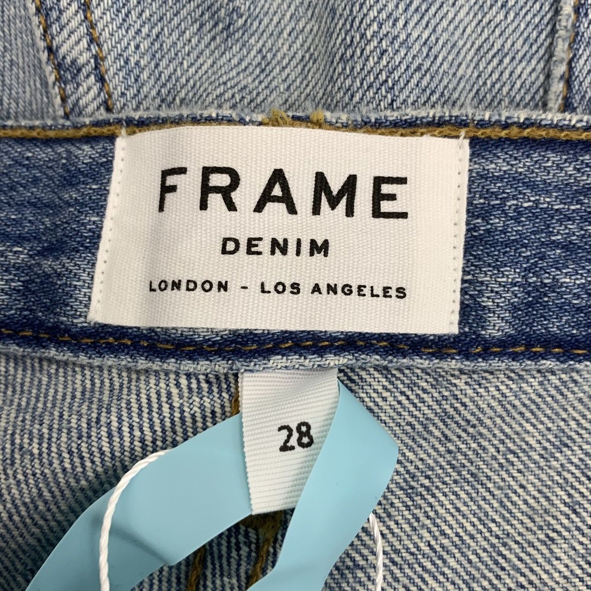 Frame FRAME Blue Washed Vintage Irregular Hem Denim Pants K26WX Size 28" / US 6 / IT 42 - 6 Thumbnail