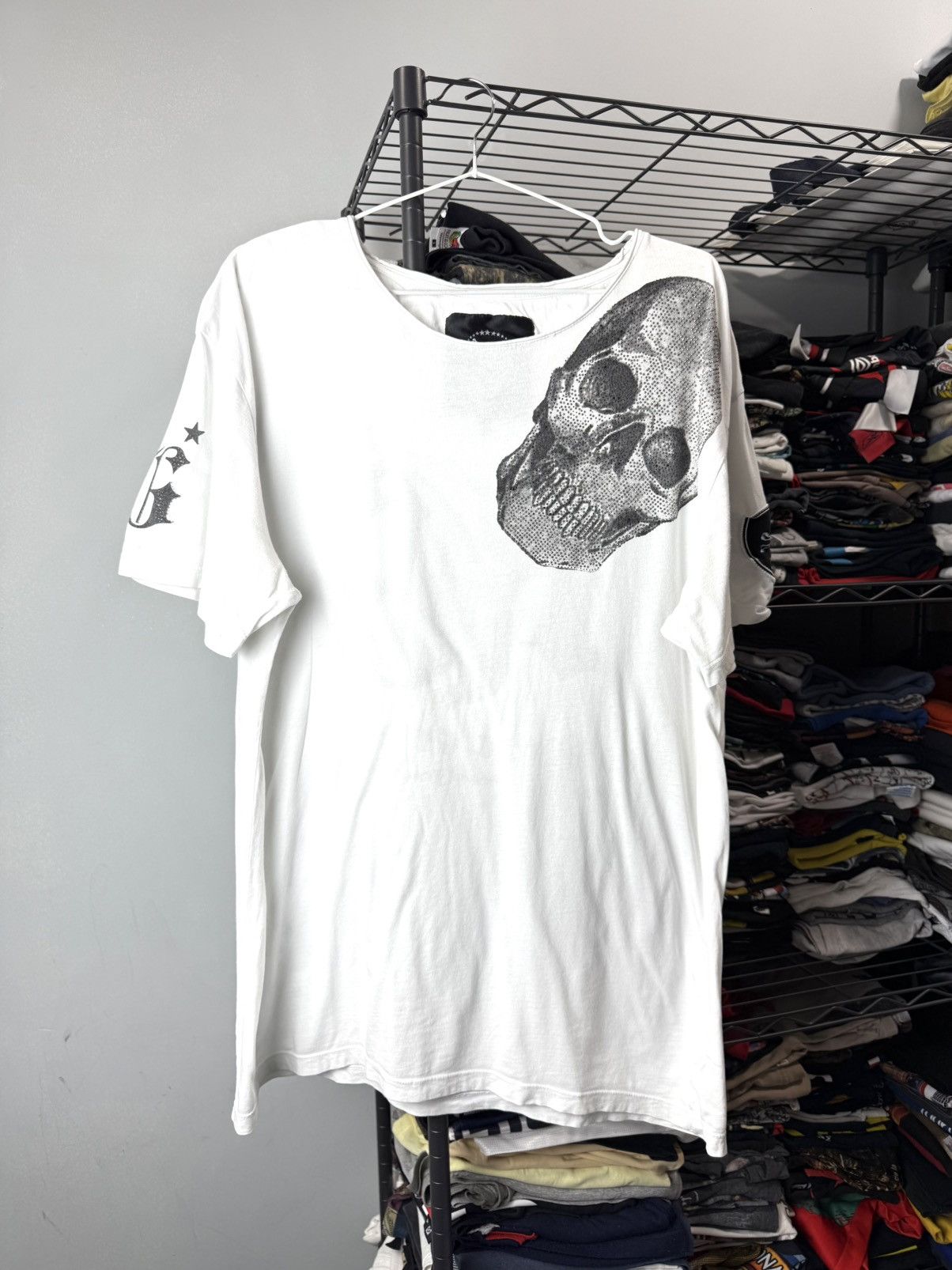 Hysteric Glamour Rare Y2K Roberto Geissini Punk Rhinestones T Shirt Size US XL / EU 56 / 4 - 2 Thumbnail