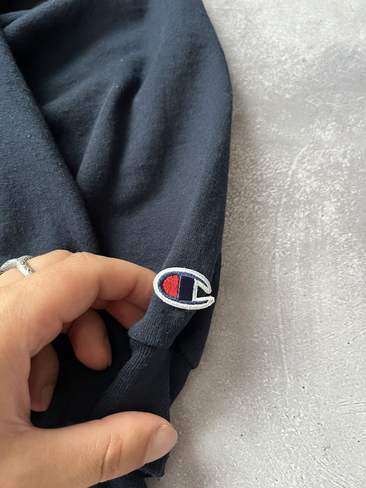 Champion Vintage Champion ΑΨΩ “Brother Ben Affleck” Zip Hoodie Blue Size US XL / EU 56 / 4 - 5 Thumbnail