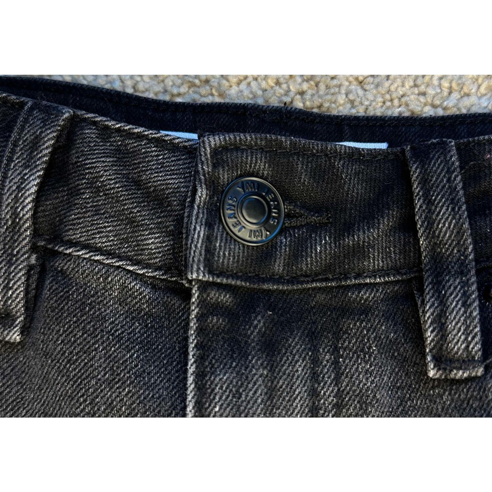 Other YMI Dream Denim Distressed Straight Jeans Black Women's 28 Size 28" / US 6 / IT 42 - 7 Thumbnail