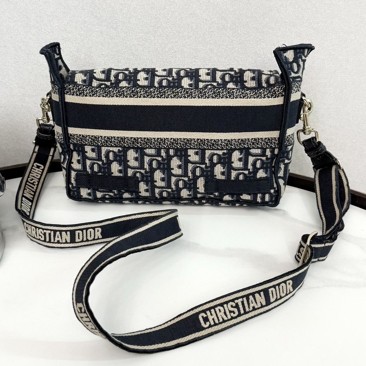 Dior 2025 Camp small Diorcamp bag in blue Dior Oblique embroidery Size ONE SIZE - 1 Thumbnail