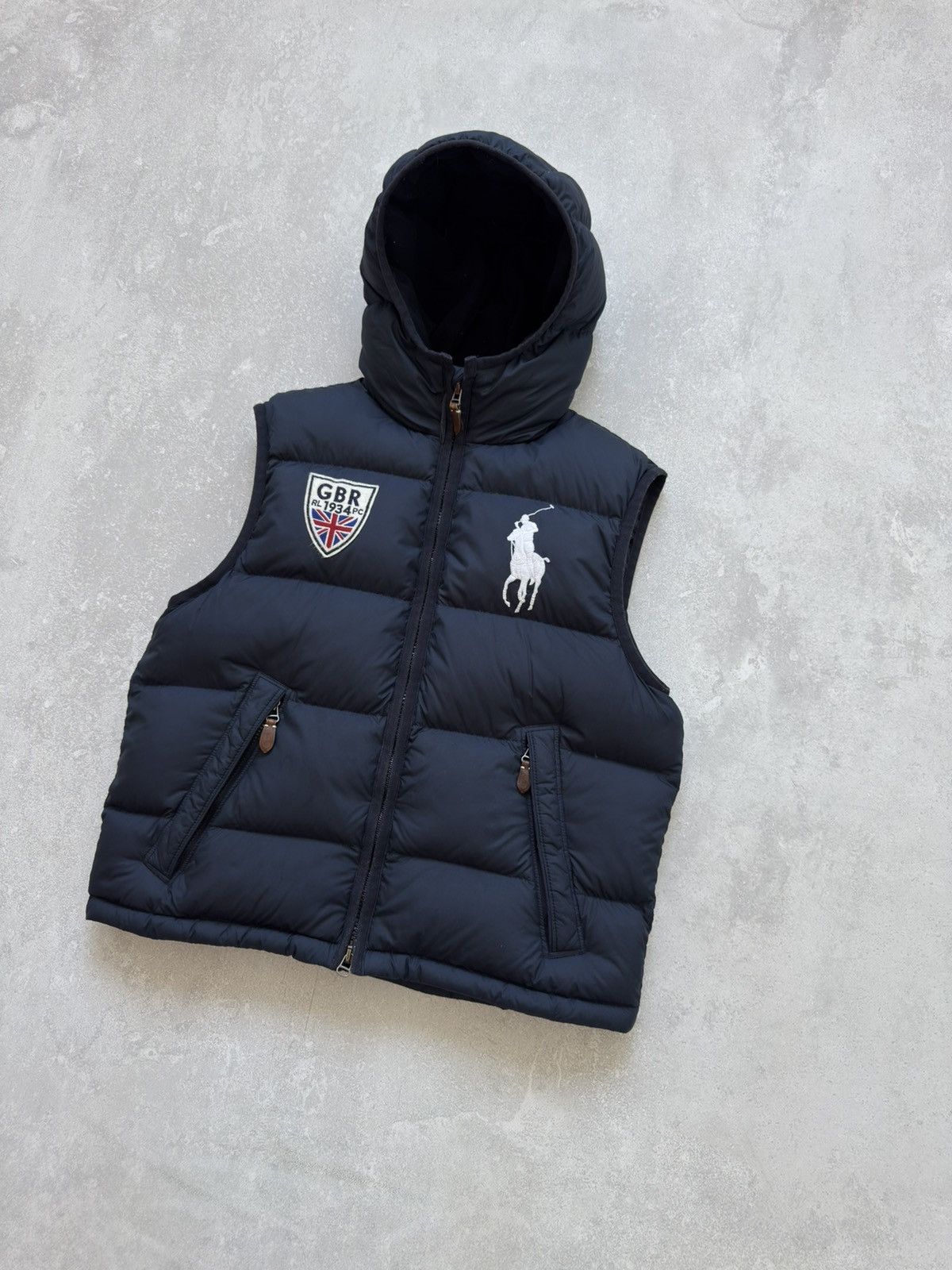 ジャケット・アウター polo ralph lauren big pony down vest xs Polo Ralph Lauren PRL67 Big Pony logo Down Vest zip color red size