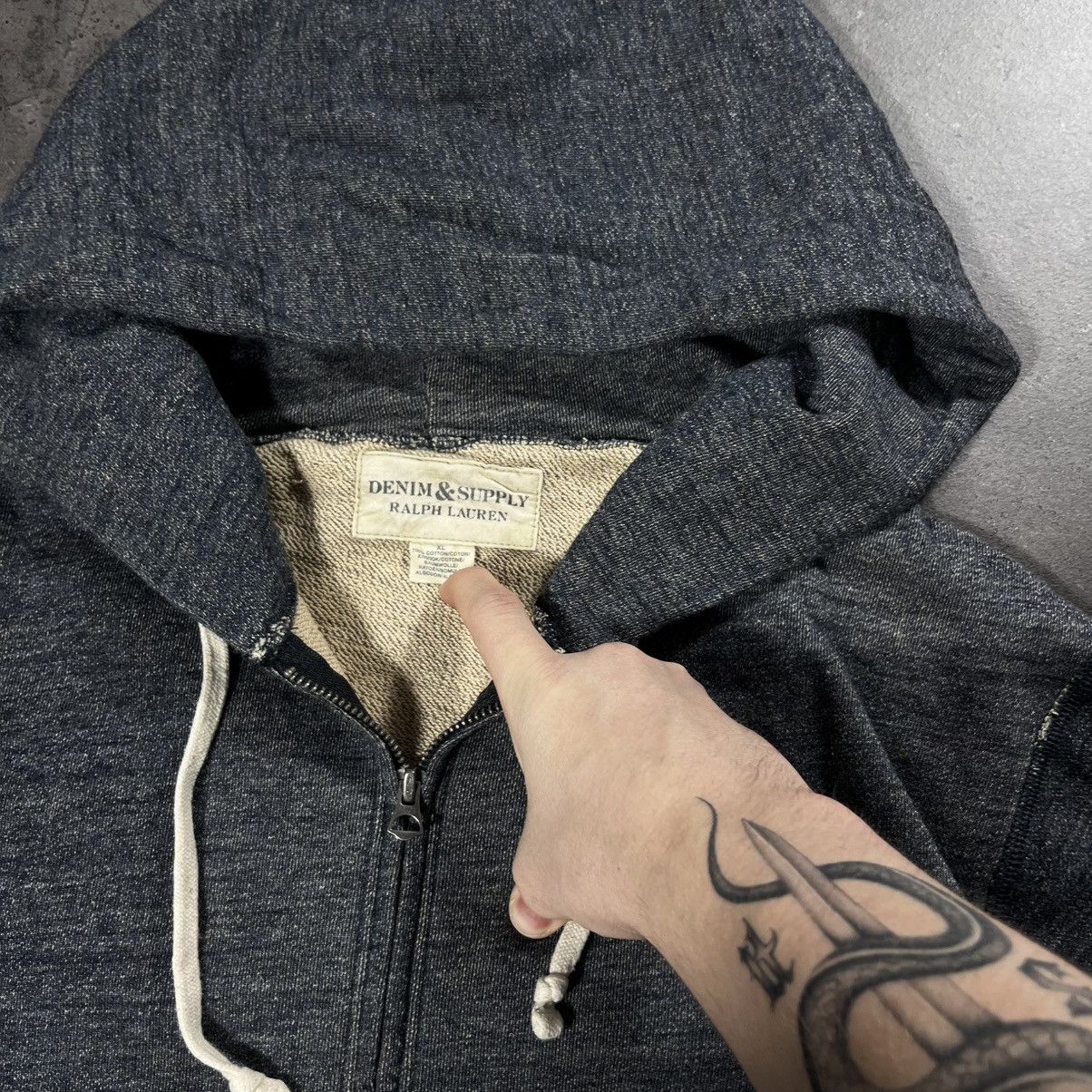 Polo Ralph Lauren Polo Ralph Lauren Vintage Big Logo Flag USA Zip Hoodie Hype Size US XL / EU 56 / 4 - 14 Thumbnail