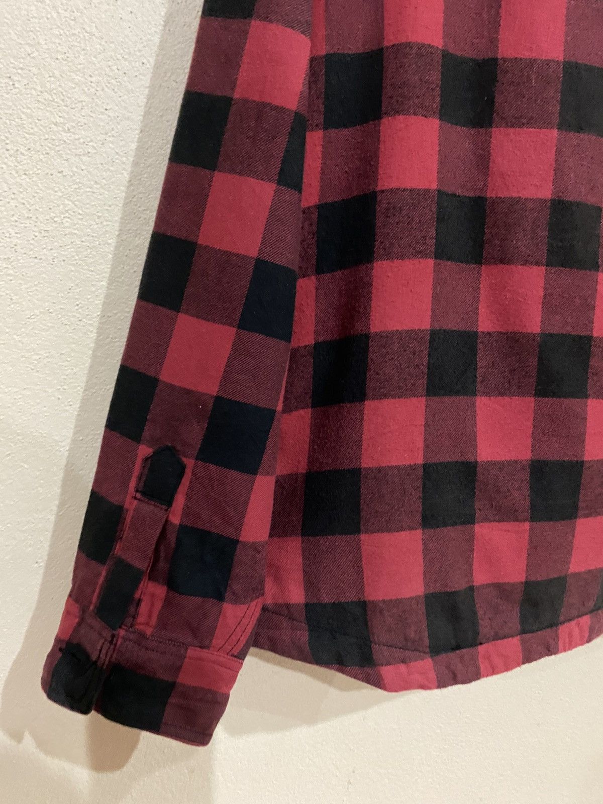 Flannel × Uniqlo Uniqlo Red Checkered Sherpa Lining Jacket Size US M / EU 48-50 / 2 - 9 Thumbnail