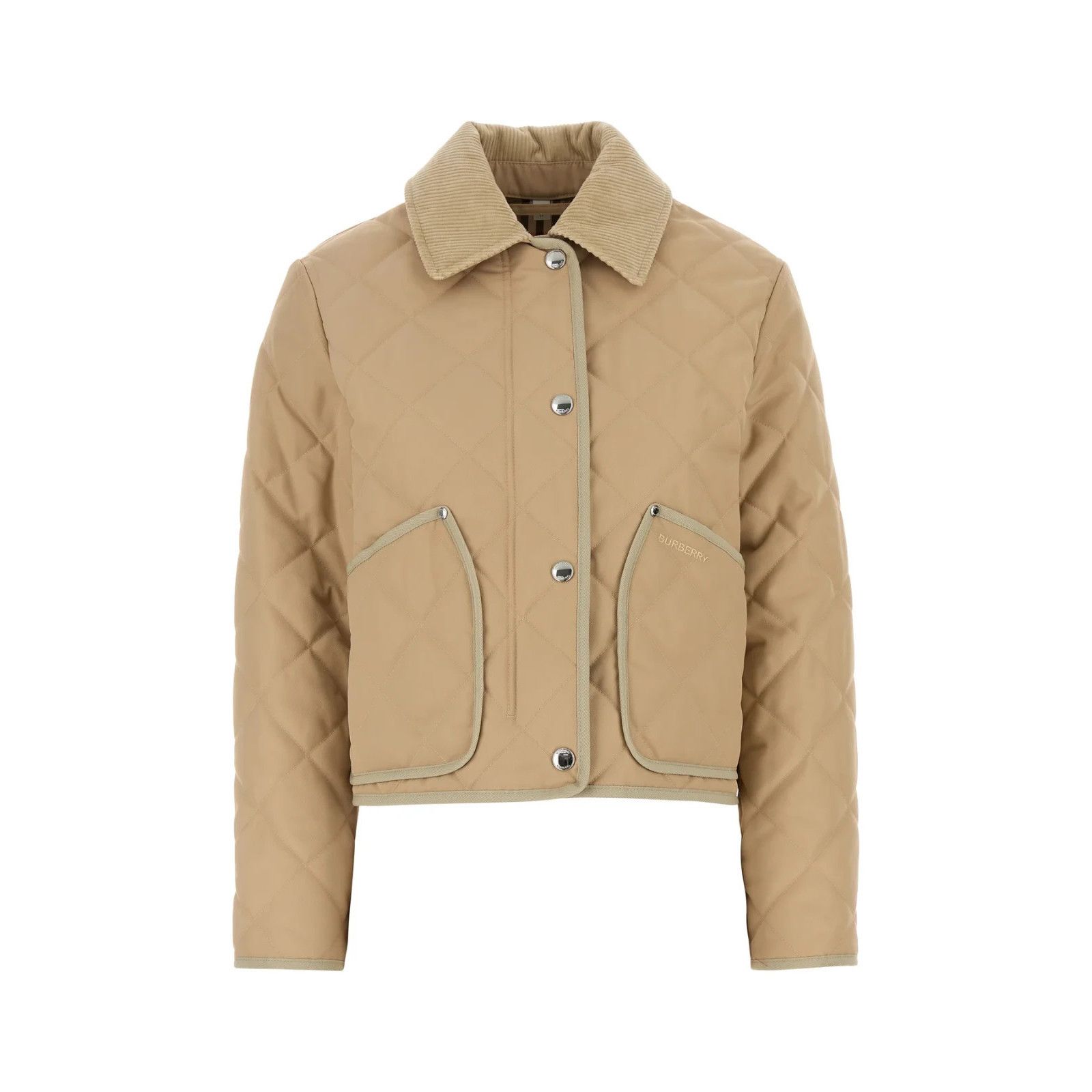 Burberry BURBERRY Beige Polyester Padded Jacket New & Authentic (Wome Size M / US 6-8 / IT 42-44 - 1 Thumbnail