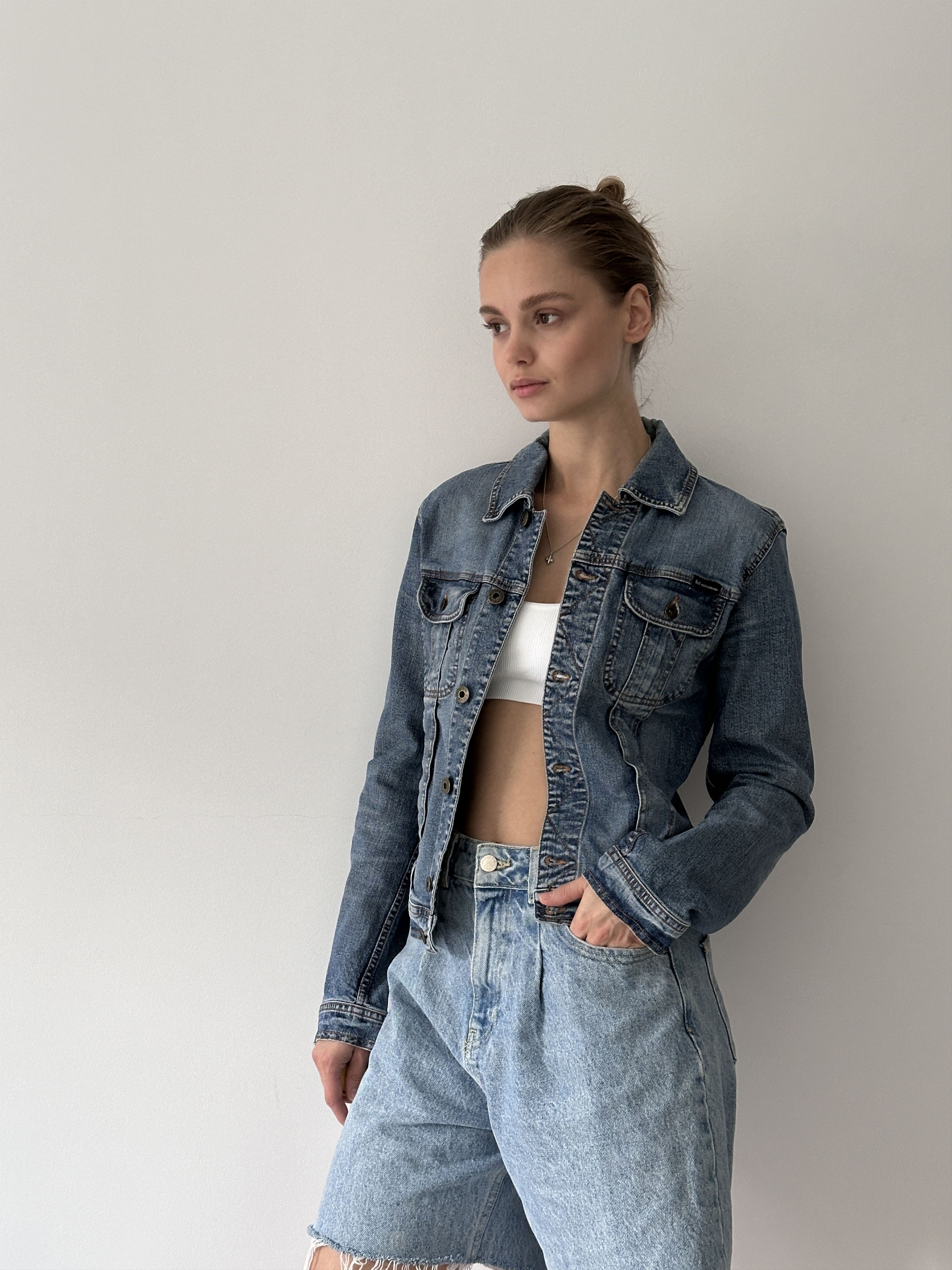 Dolce & Gabbana Vintage Dolce & Gabbana D&G Denim Jacket Size XS / US 0-2 / IT 36-38 - 2 Thumbnail