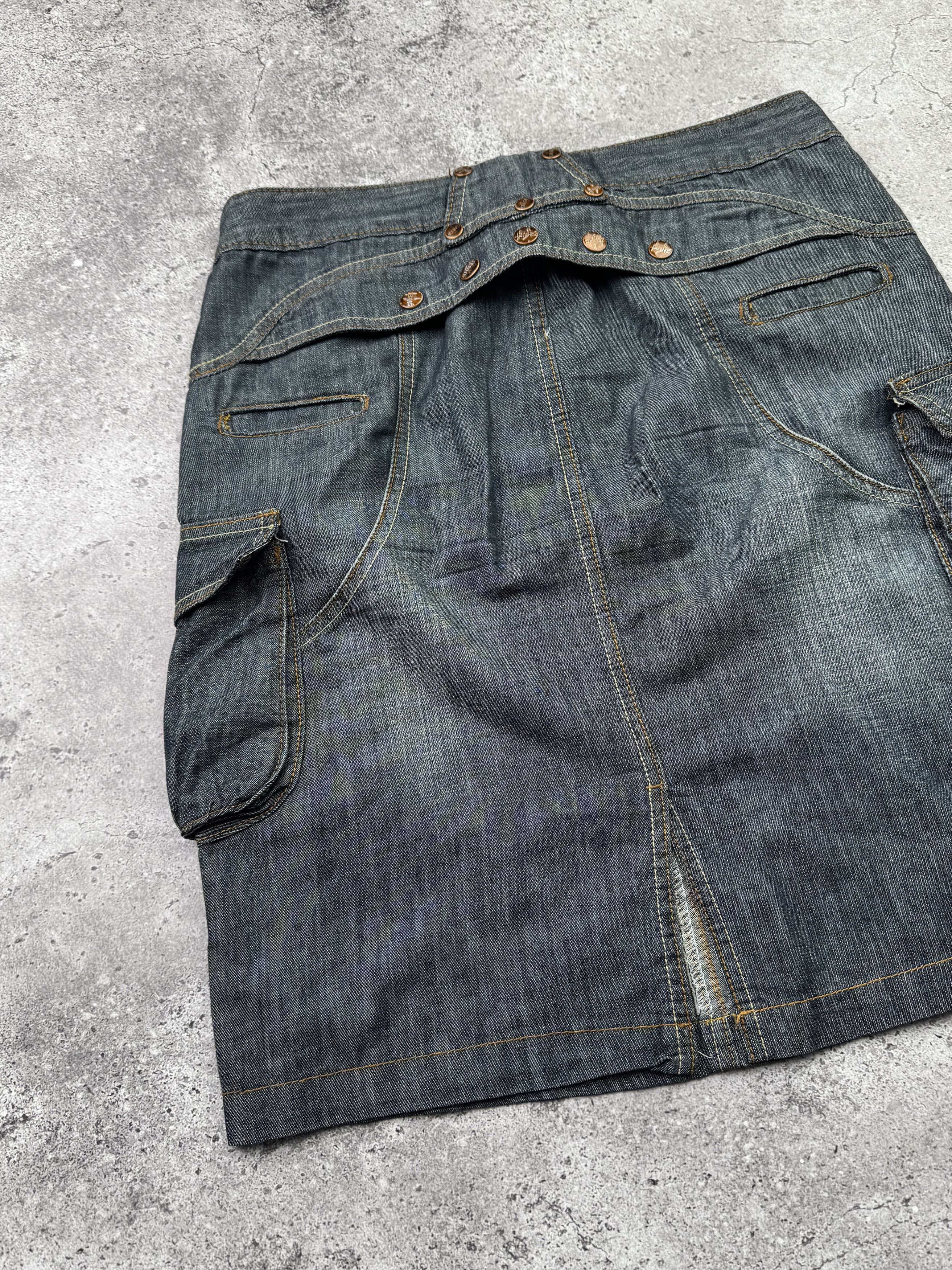 Vintage Vintage Cargo Skirt C390(V633) Size 30" / US 8 / IT 44 - 6 Thumbnail