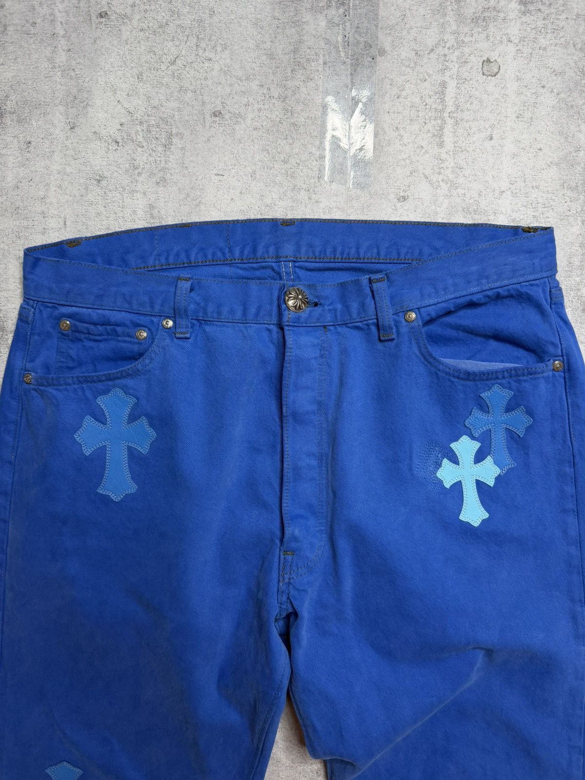 Chrome Hearts Chrome Hearts Blue London Patch Jeans Size US 36 / EU 52 - 3 Thumbnail