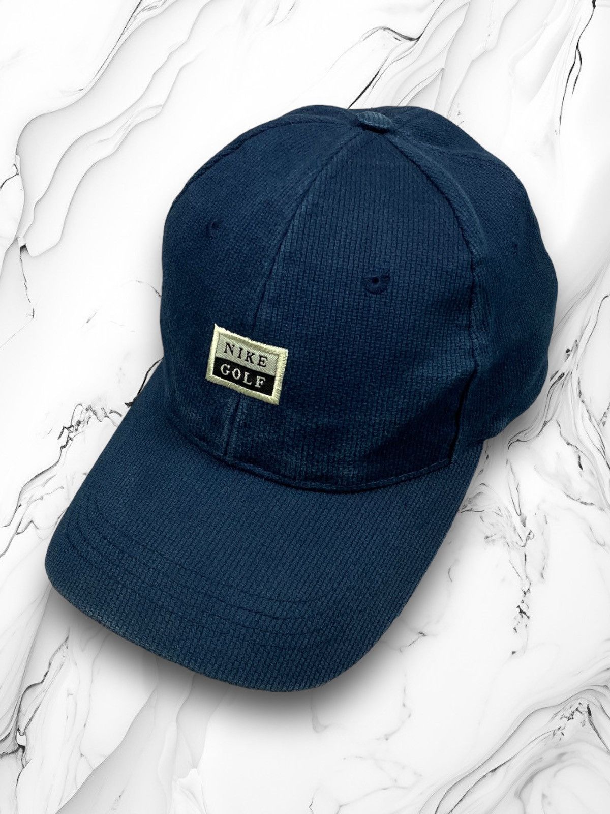 Nike × Vintage Vintage 90s Nike Golf Corduroy Centre Logo Made in USA Cap Size ONE SIZE - 1 Thumbnail