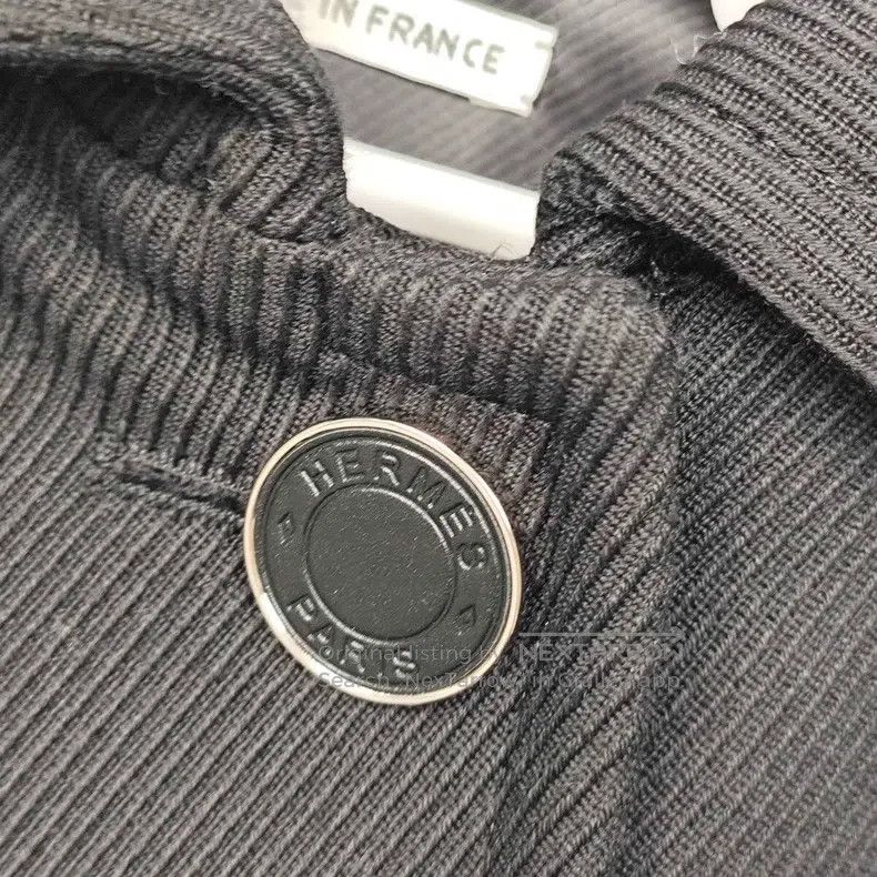 Hermes Hermes Wool Coat Jacket Black Size XS / US 0-2 / IT 36-38 - 6 Thumbnail