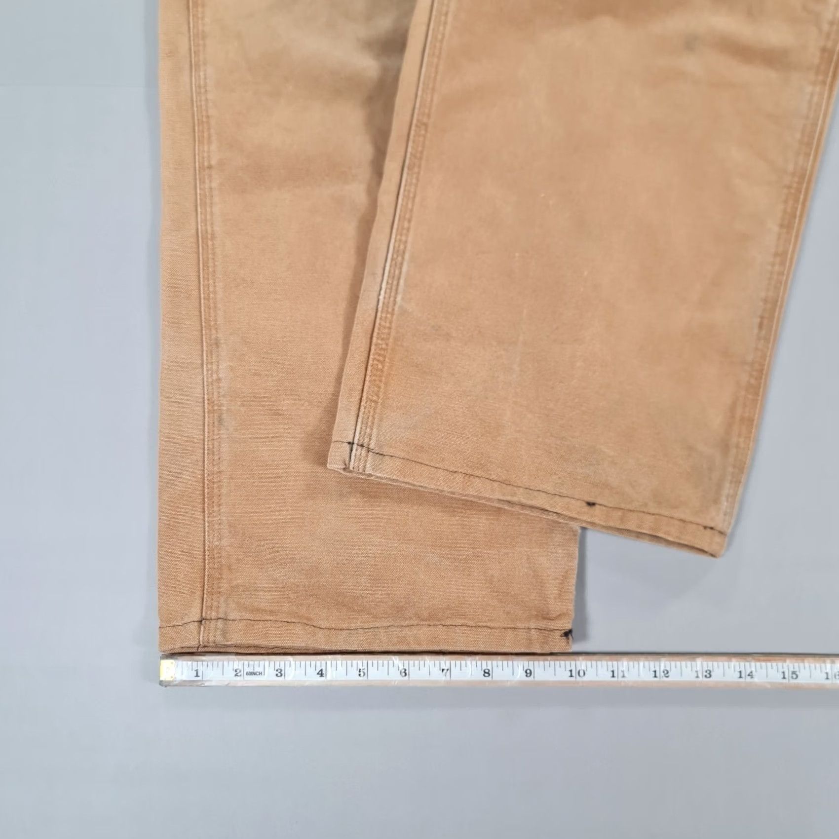 Carhartt Carhartt Mens Trousers Canvas Brown W38 L29 Carpenter Fit Dungaree Pants B11 BRN Size US 38 / EU 54 - 7 Thumbnail