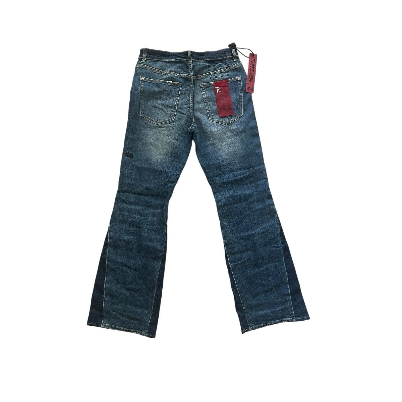 Ksubi Ksubi Jeans Mens Trippie Redd Bronko Flared Jeans Size 31/32 Size US 31 - 4 Thumbnail