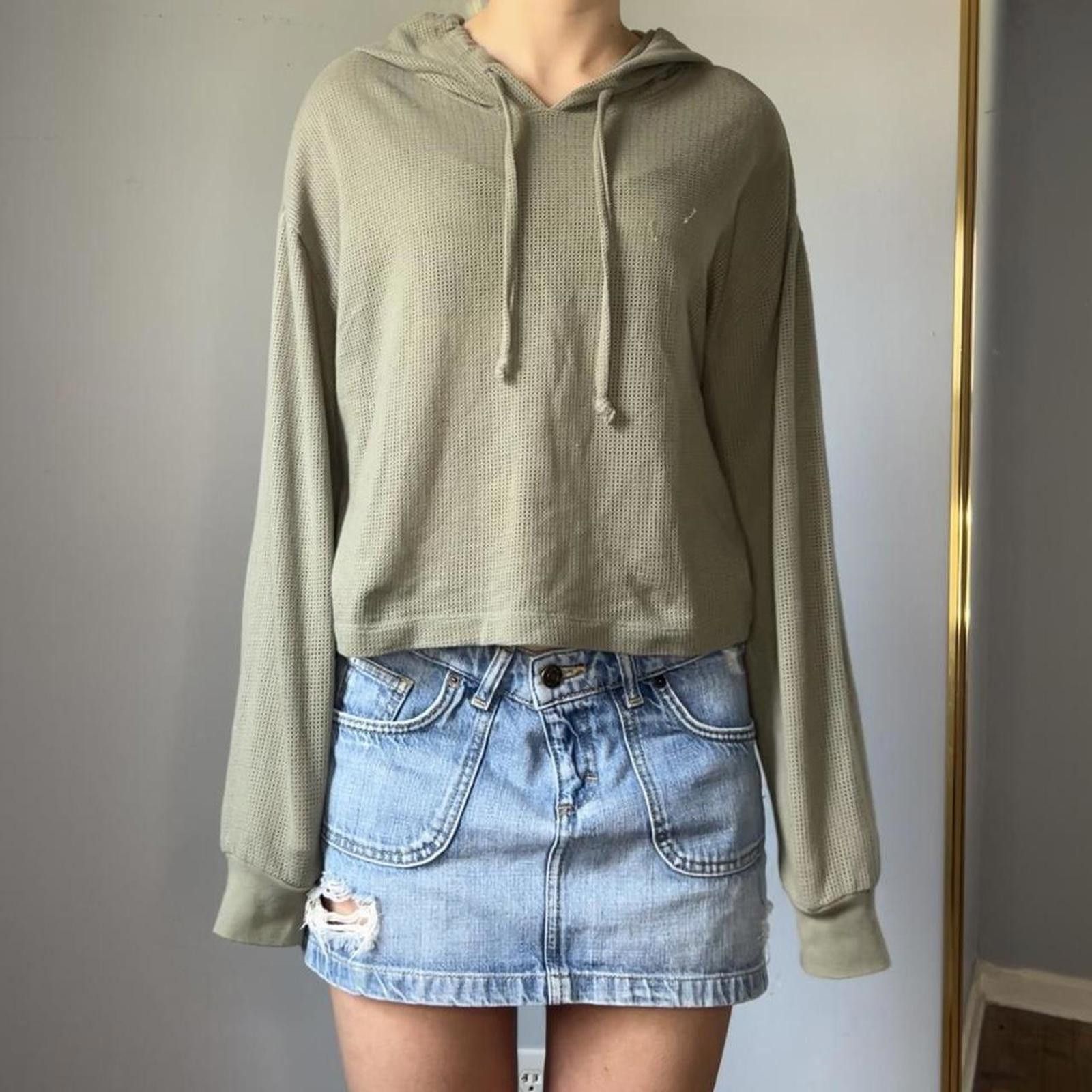 Other Victoria's Secret PINK Women's Green and Khaki Hoodie Size S / US 4 / IT 40 - 1 Thumbnail