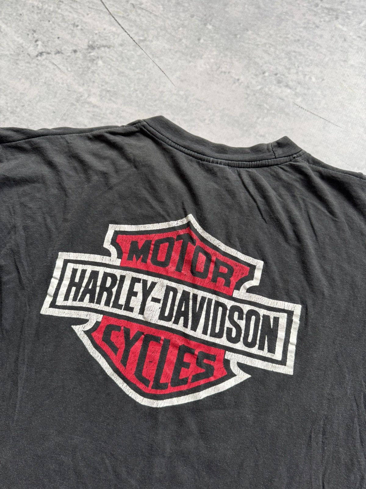 Harley Davidson × Vintage 🏁FADED Retro 00s tee Harley-Davidson black size L Size US L / EU 52-54 / 3 - 9 Thumbnail