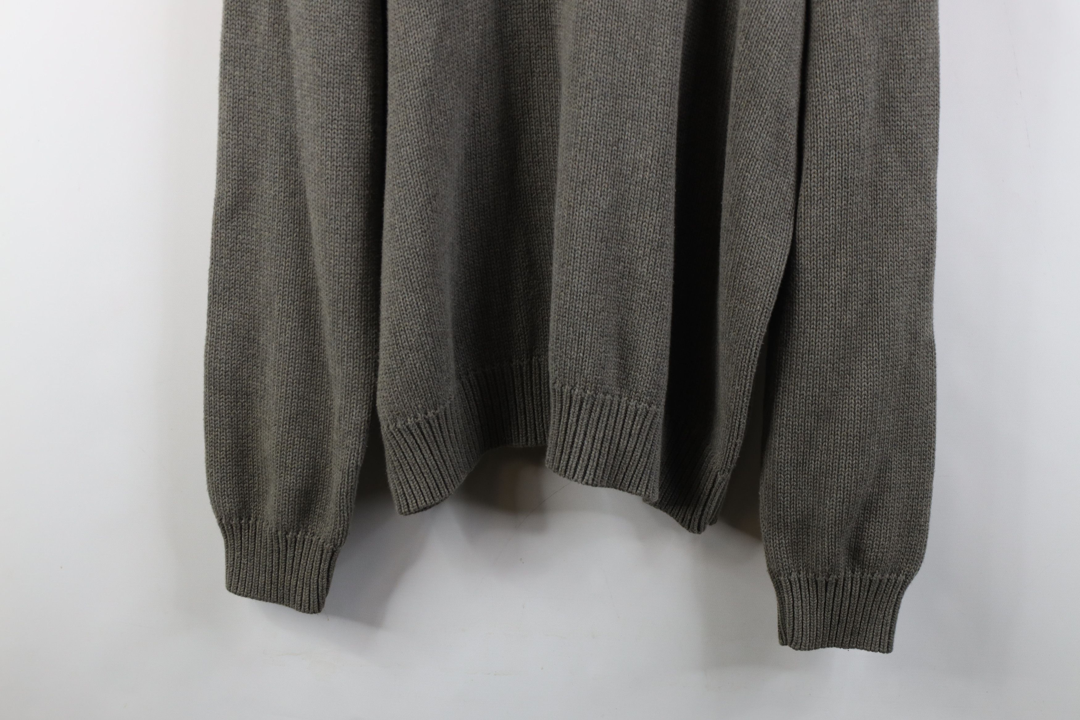 Ralph Lauren Vintage 90s Ralph Lauren Ribbed Knit V-Neck Sweater Gray Size US L / EU 52-54 / 3 - 11 Thumbnail