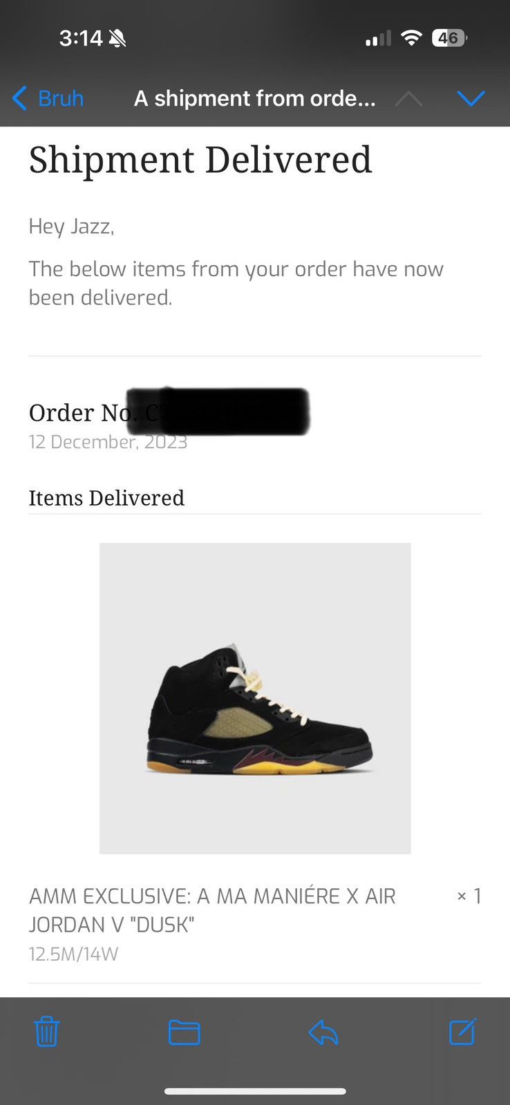 Jordan Brand Jordan 5 Retro A Ma Maniére Dusk Size US 12.5 / EU 45-46 - 9 Thumbnail