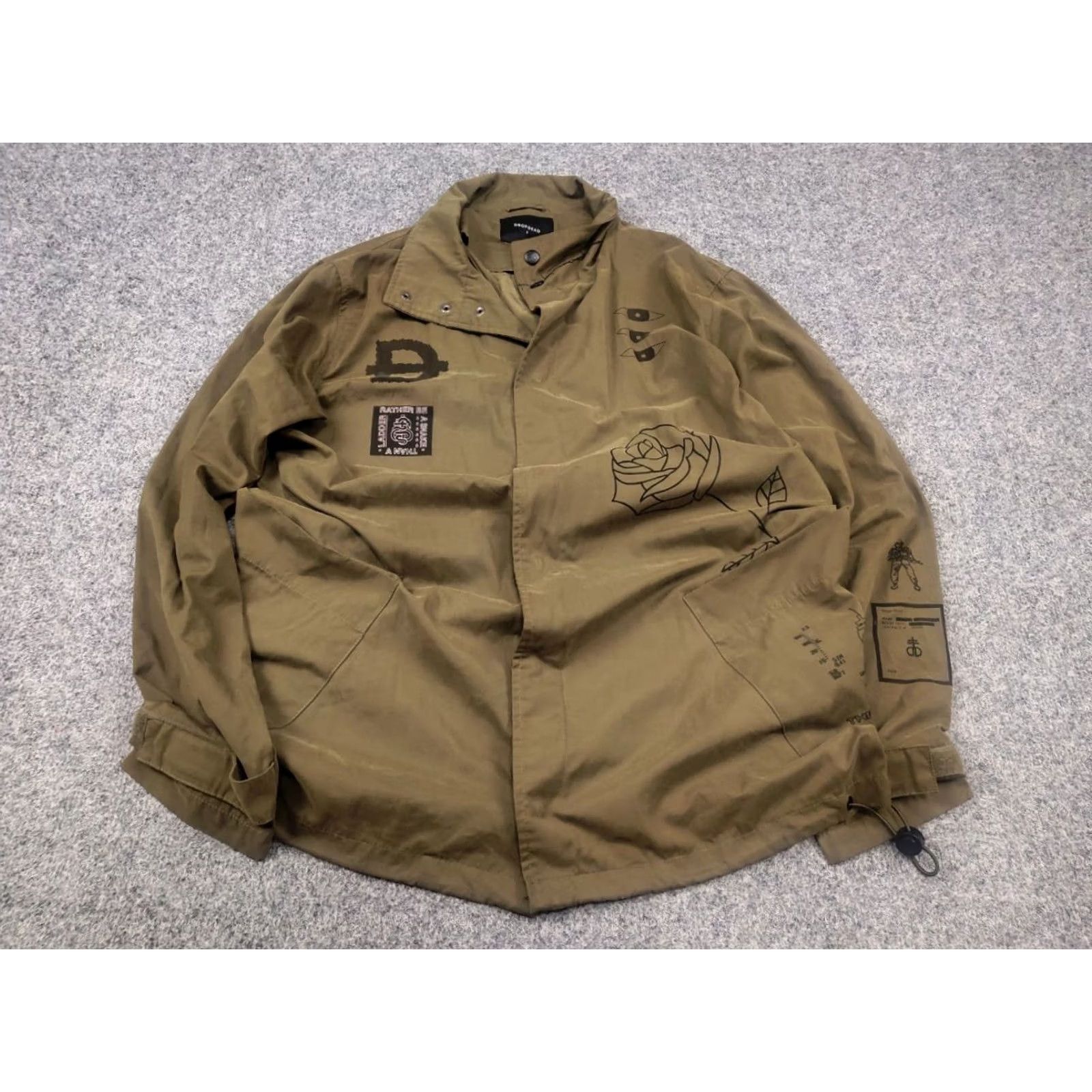 Vintage Drop Dead Clothing Oliver black Logo Overshirt Light Jacket This Cruel World Size US S / EU 44-46 / 1 - 3 Thumbnail