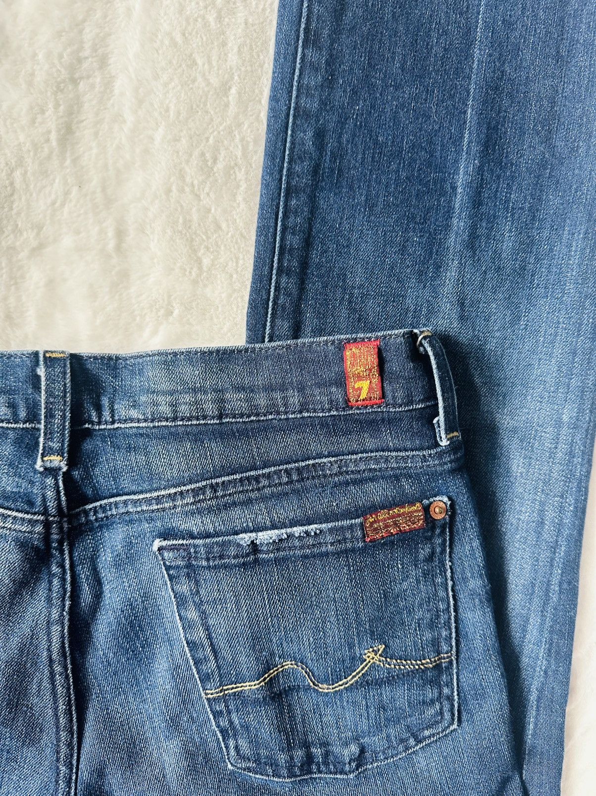 7 For All Mankind 7 Of All Man Kind Bootcut Jeans Size 30" / US 8 / IT 44 - 1 Thumbnail