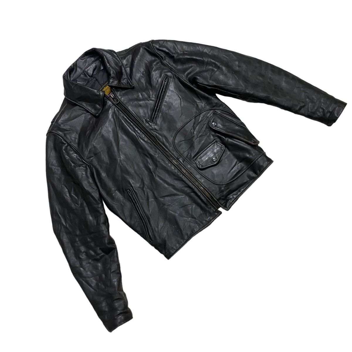 Genuine Leather VINTAGE PROTECH LEATHER APPAREL RIDER JACKET Size US M / EU 48-50 / 2 - 6 Thumbnail