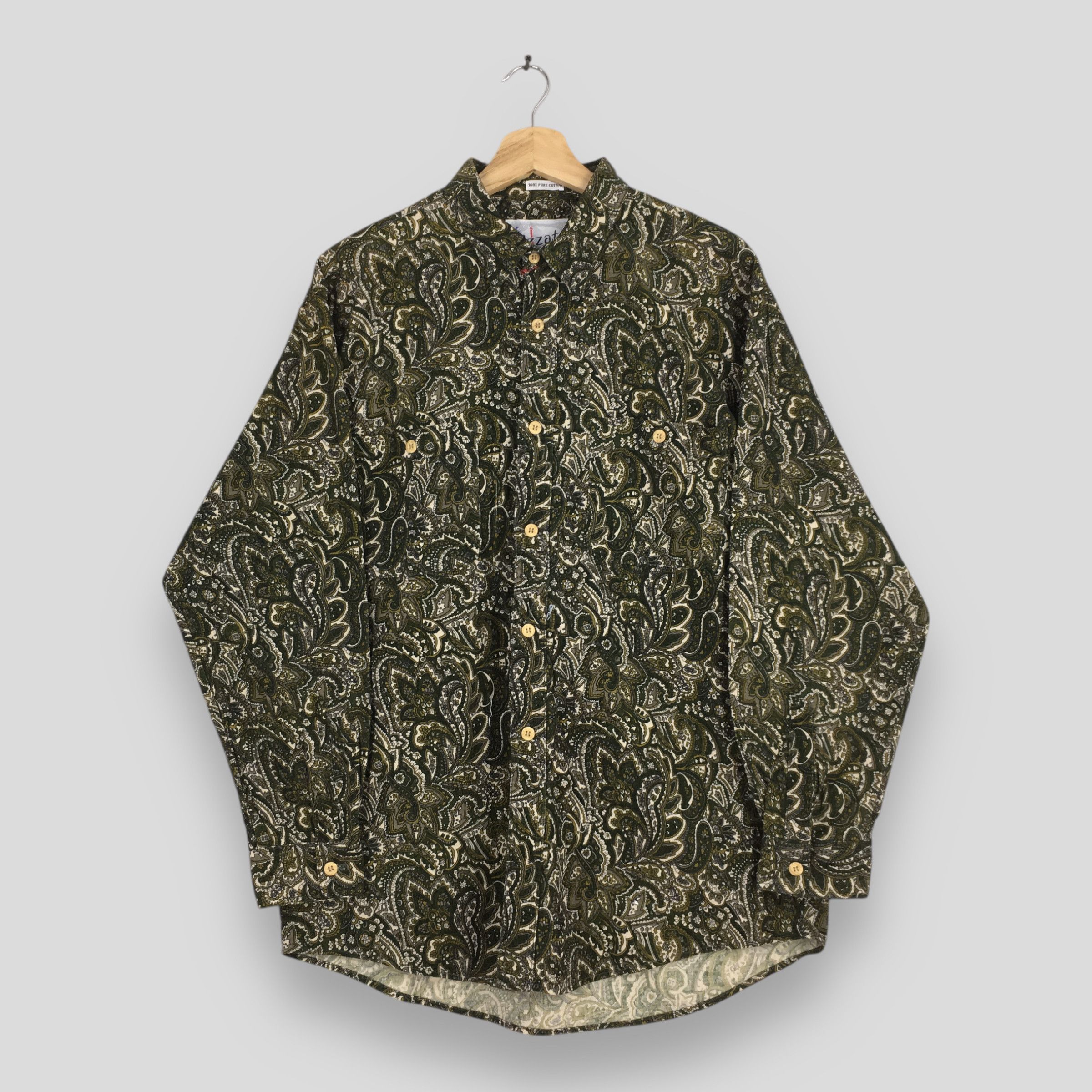 Vintage Vintage 90s Paisley Floral Casual Shirt Large Size US L / EU 52-54 / 3 - 1 Thumbnail