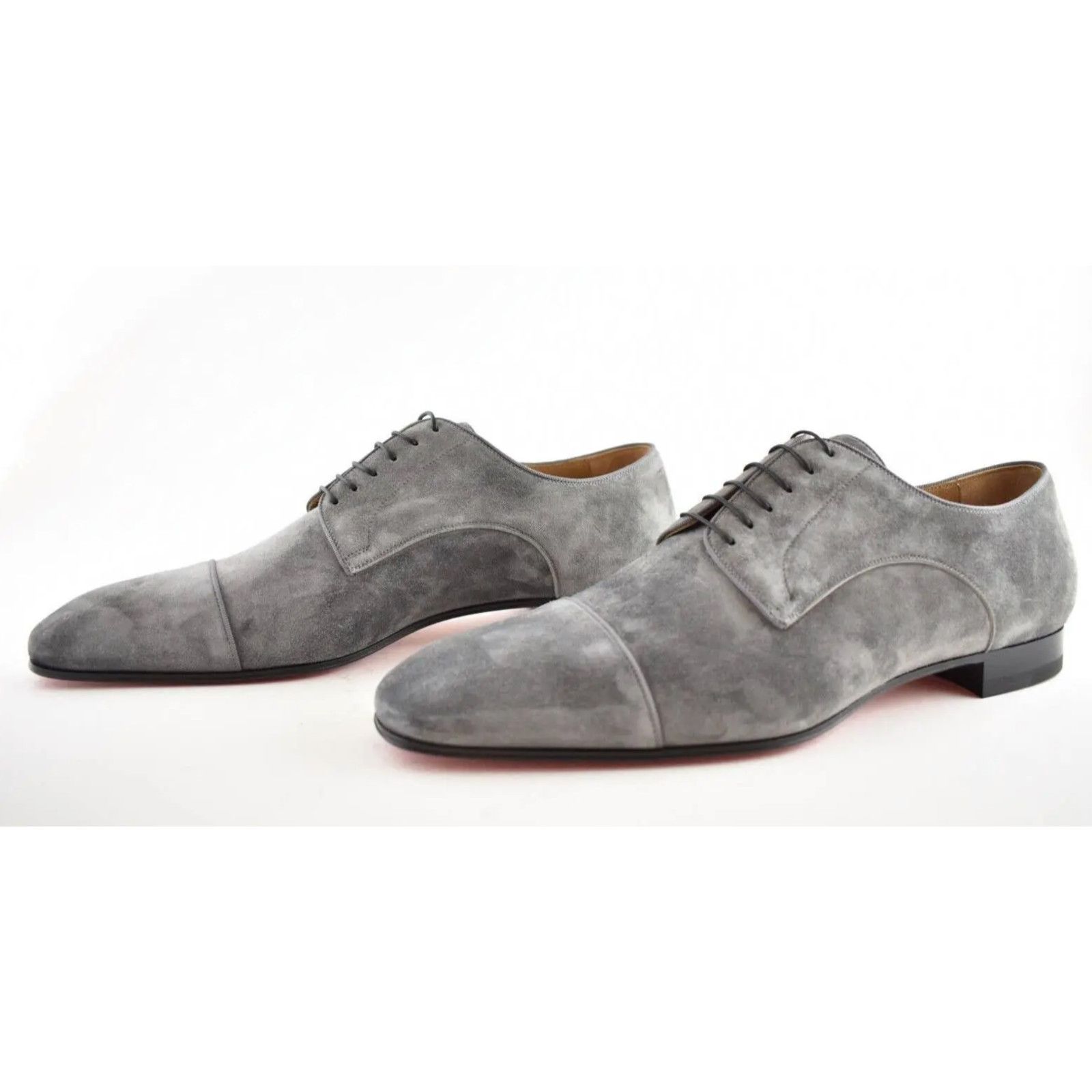 Christian Louboutin Christian Louboutin Grey Suede Lace Dress Loafer 39 6 Size US 6 / EU 39 - 10 Thumbnail