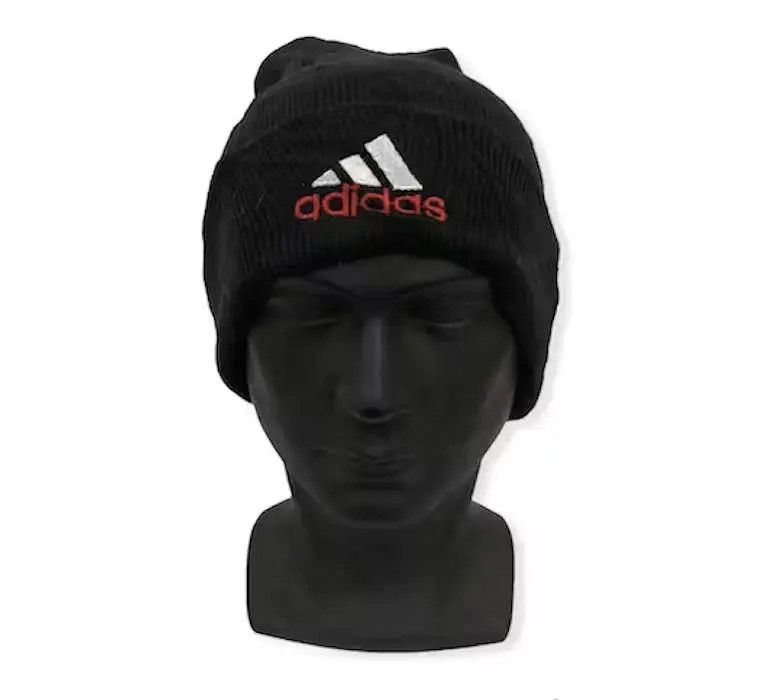 Adidas Vintage Adidas Big Logo Beanie Hat Size ONE SIZE - 1 Thumbnail