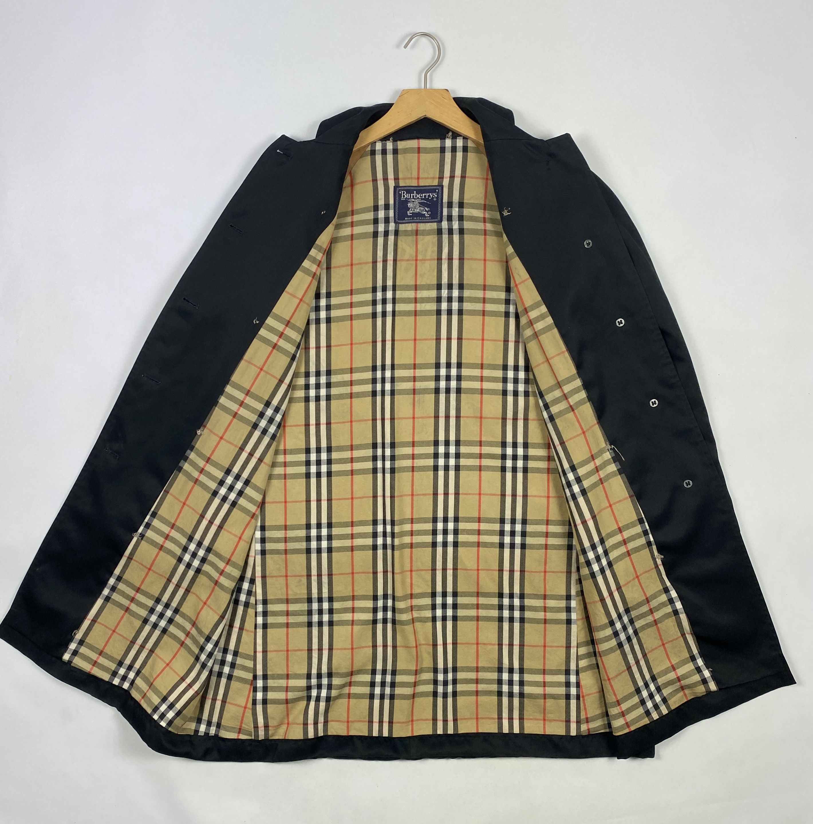 Burberry × Vintage Women`s Vintage Burberrys Black Mini Trench Coat Size 12 Size M / US 6-8 / IT 42-44 - 6 Thumbnail