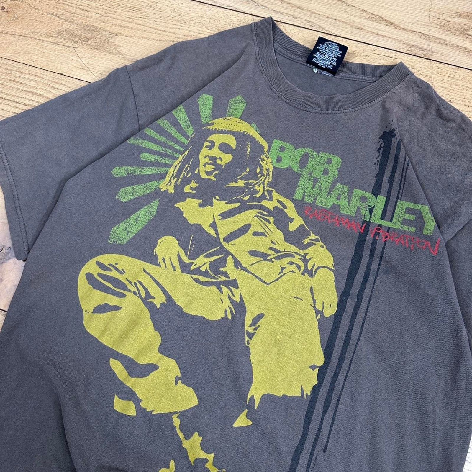 Vintage × Zion Rootswear Vintage Bob Marley T-shirt Size US XL / EU 56 / 4 - 2 Thumbnail