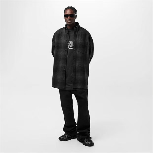 Balenciaga Oversize Check Shirt Size US M / EU 48-50 / 2 - 6 Thumbnail