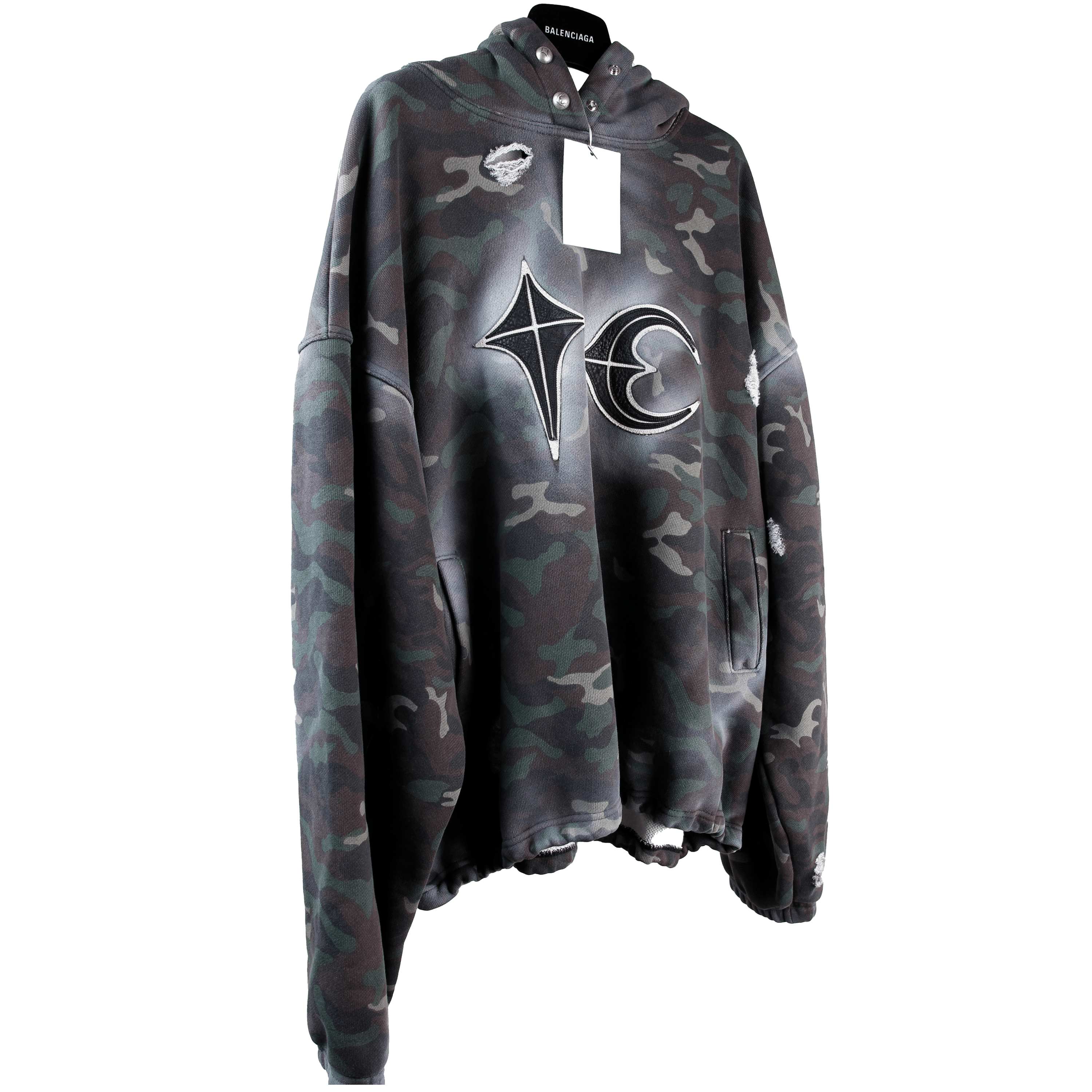 Thug Club Thug Club Sprayed Camoflage Hoodie Size US M / EU 48-50 / 2 - 1 Thumbnail