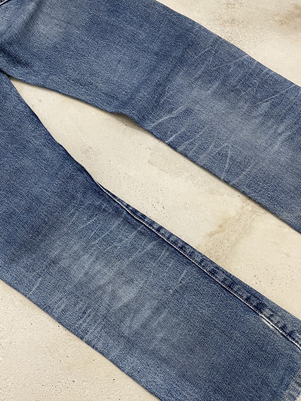 Levis 505 Talon Big E Redline Selvedge Repro Distressed