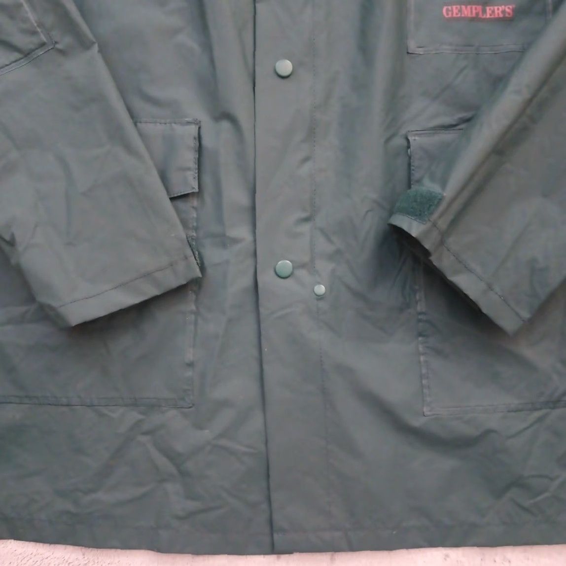 Vintage Gemplers Jacket Mens Large Green Waterproof Hooded Breathable Rain Coat Pockets Weather Gear L Mens Size US L / EU 52-54 / 3 - 4 Thumbnail