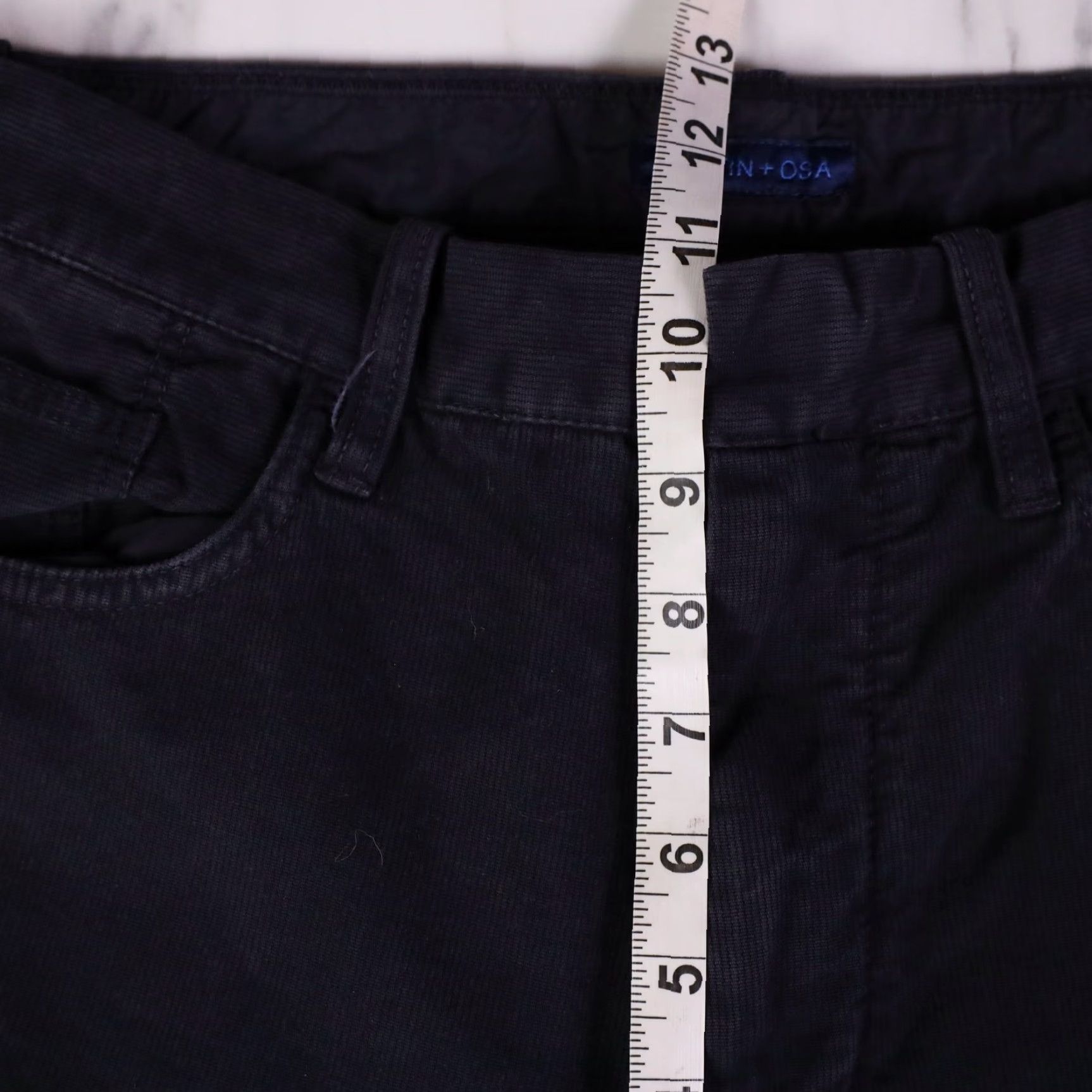 Vintage Martin + Osa Pants Mens 32x32 Navy Blue Corduroy Straight Ankle 5-Pocket Cotton Regular Men Size US 32 / EU 48 - 7 Thumbnail