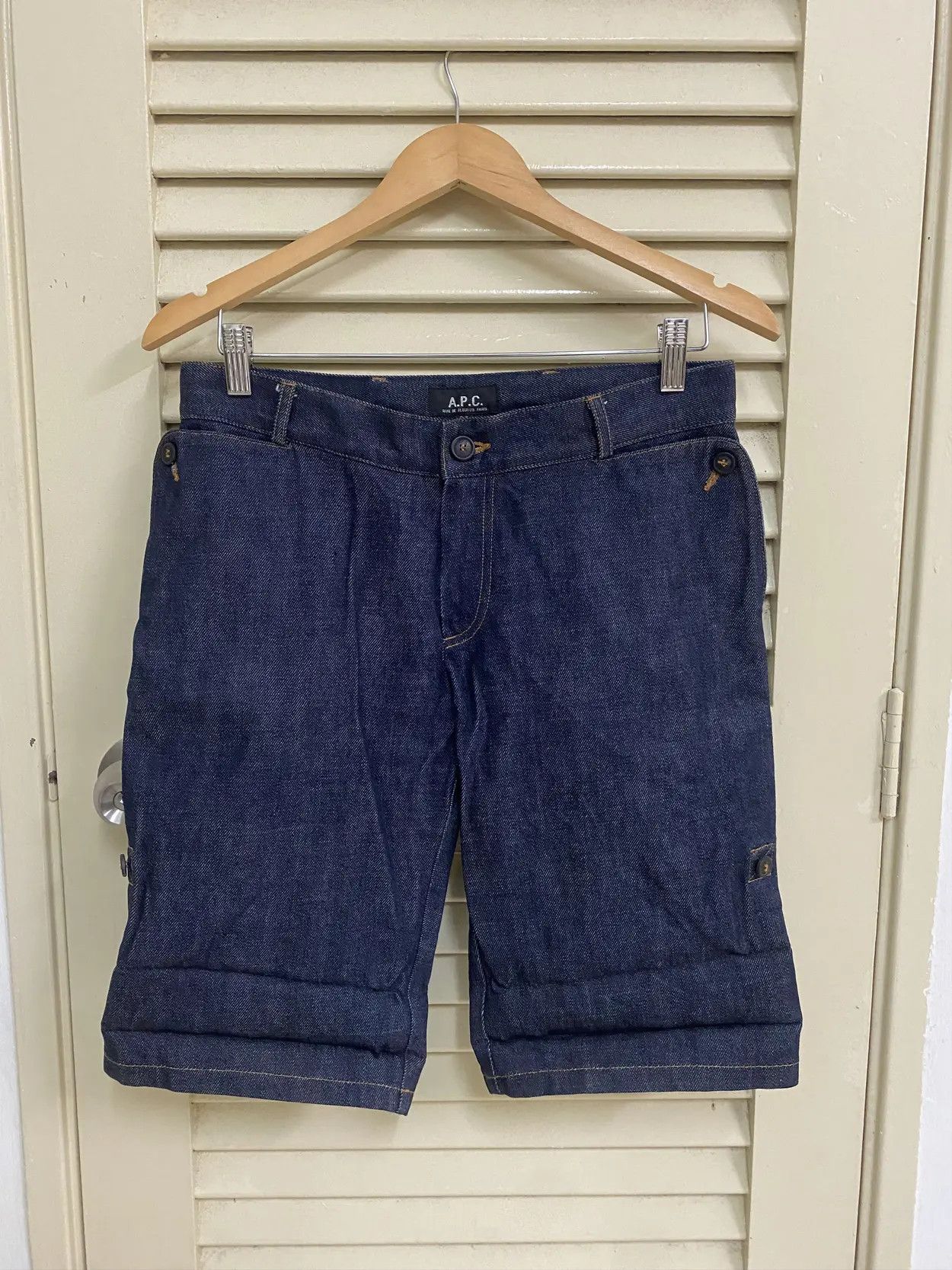 A.P.C. SS17 APC Selvedge Redline Short Rolled Up Denim Size US 30 / EU 46 - 4 Thumbnail