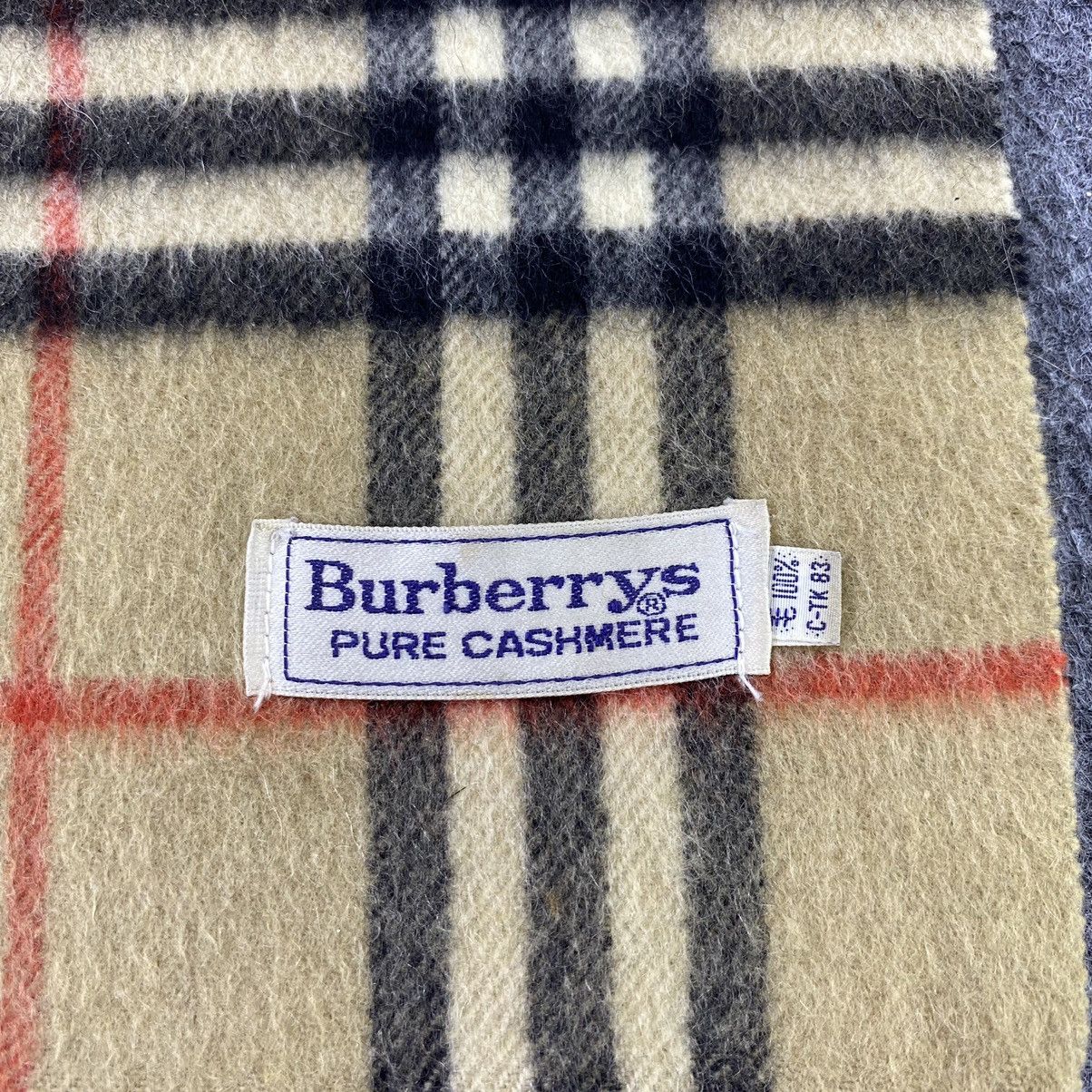 Burberry × Vintage Burberry Cashmere Muffler / Scarf / Neckwear-K059 Size ONE SIZE - 5 Thumbnail