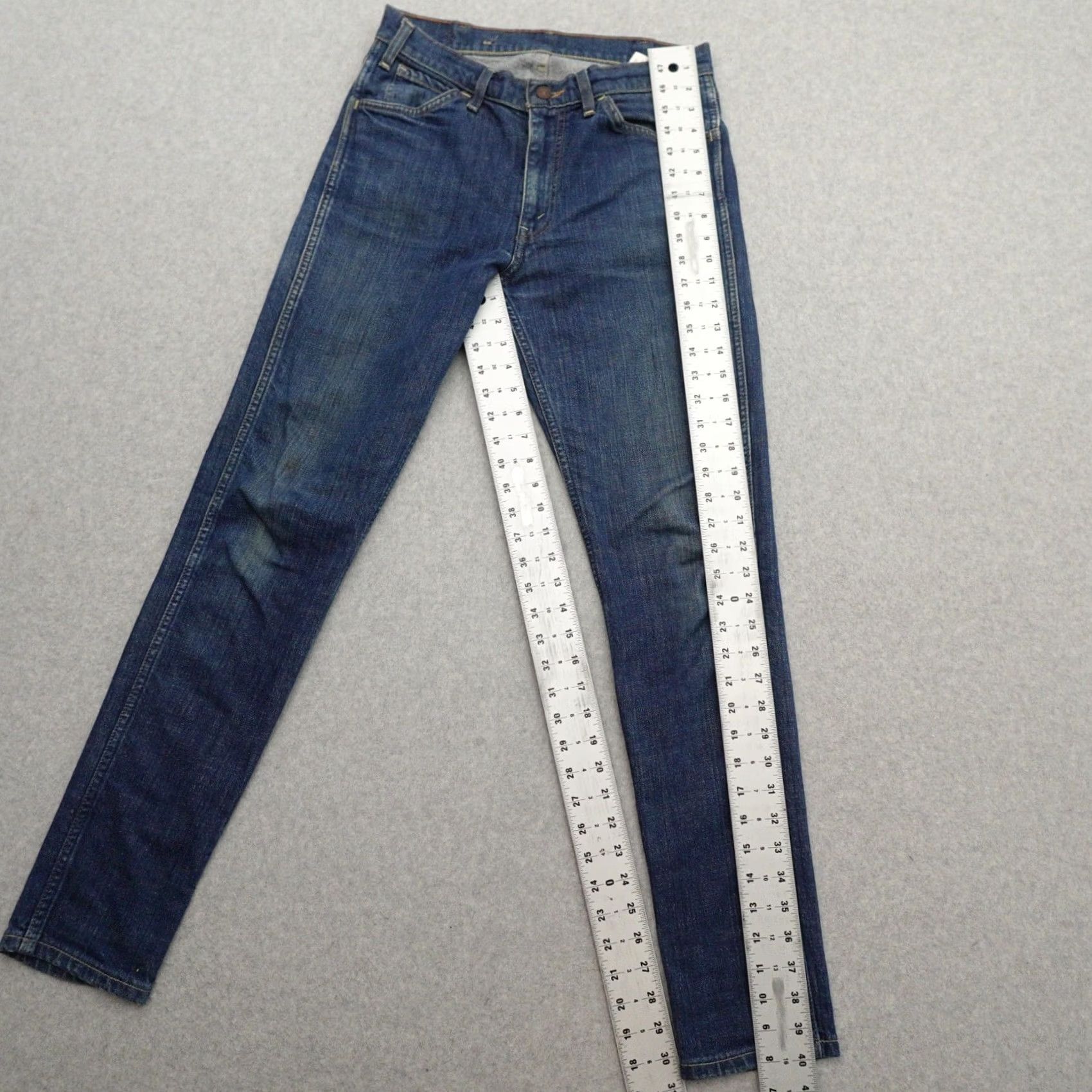 Levi's Vintage Levi's 606 Jeans 30 (30X31) Orange tab Big E Super Slim 60s Slim Jeans Mens Blue 30 Medium? Size US 30 / EU 46 - 3 Thumbnail