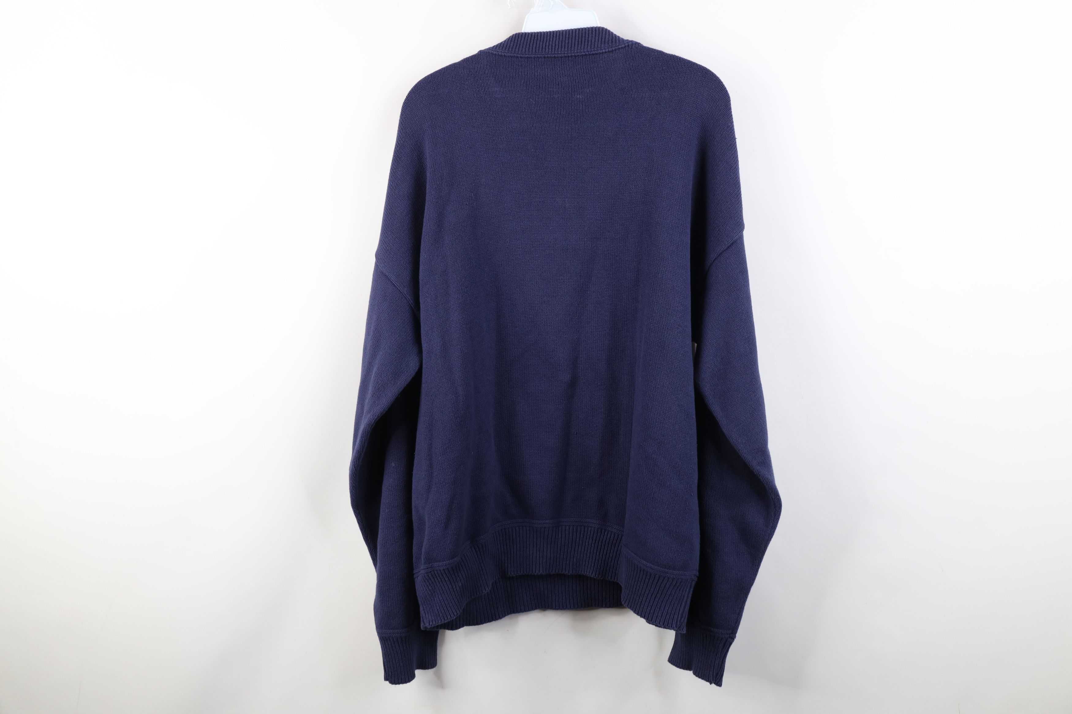 Vintage Vintage 90s Streetwear Golfing Knit Crewneck Sweater Blue Size US XL / EU 56 / 4 - 13 Thumbnail