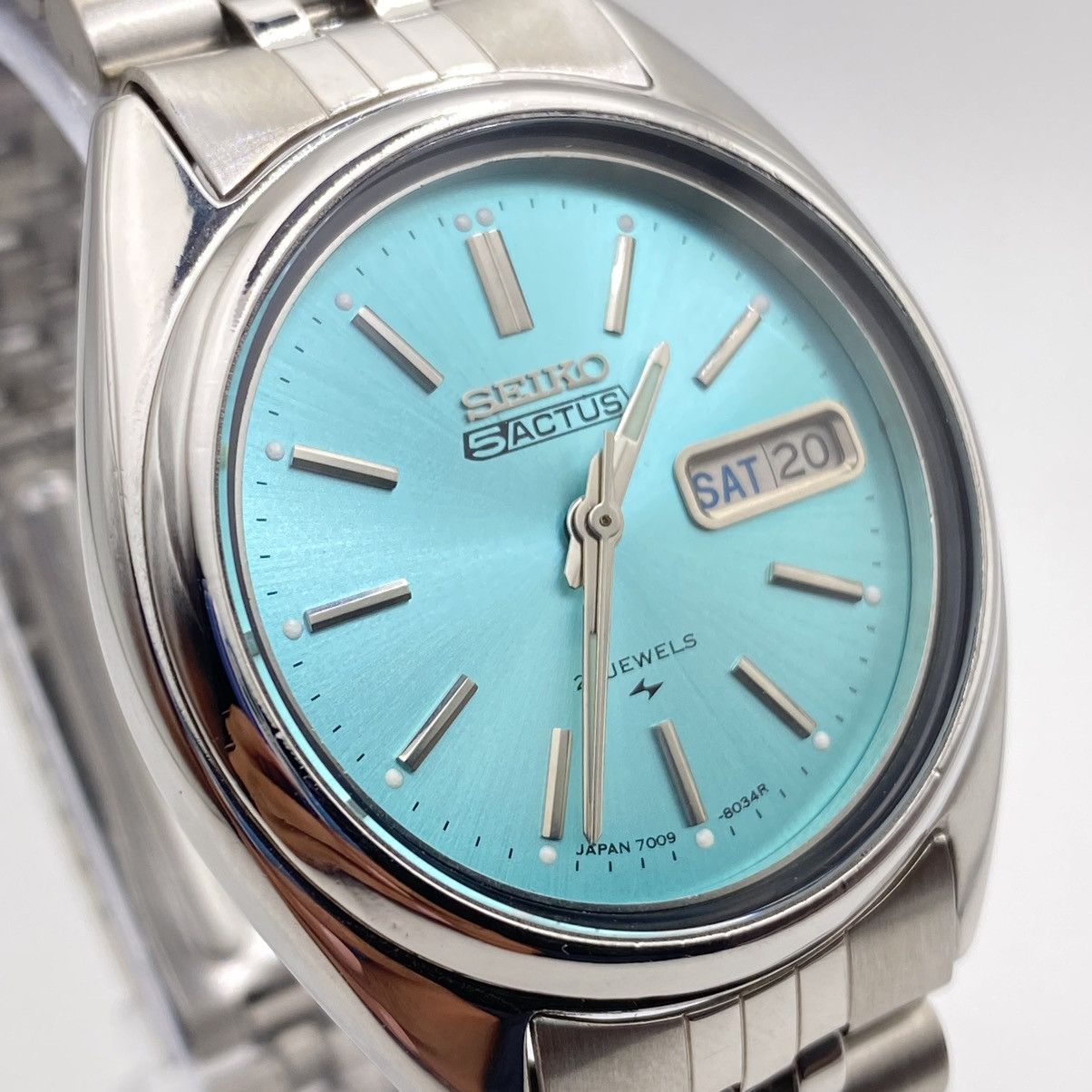 Vintage Seiko 5 Automatic 7009 Blue Dial Men’s Vintage Wristwatch | Grailed