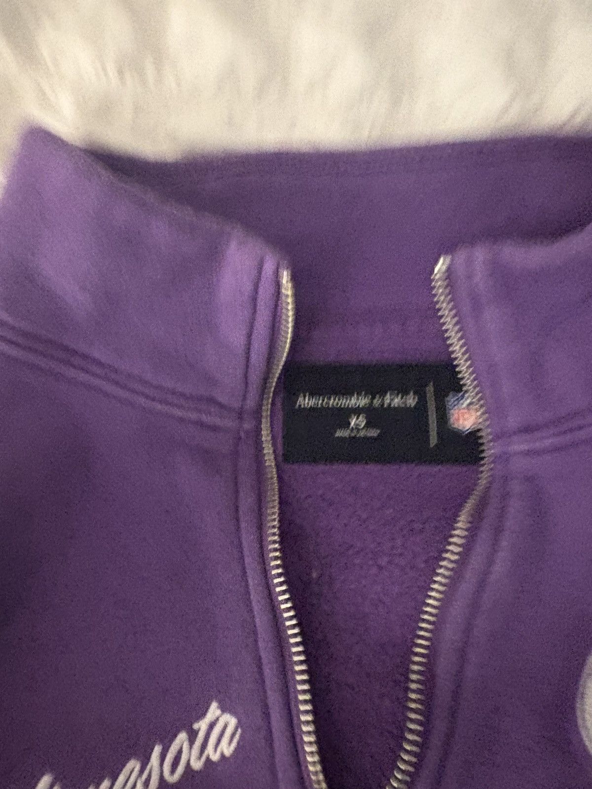 Abercrombie & Fitch Minnesota Vikings Quarter Zip Size US XS / EU 42 / 0 - 2 Thumbnail