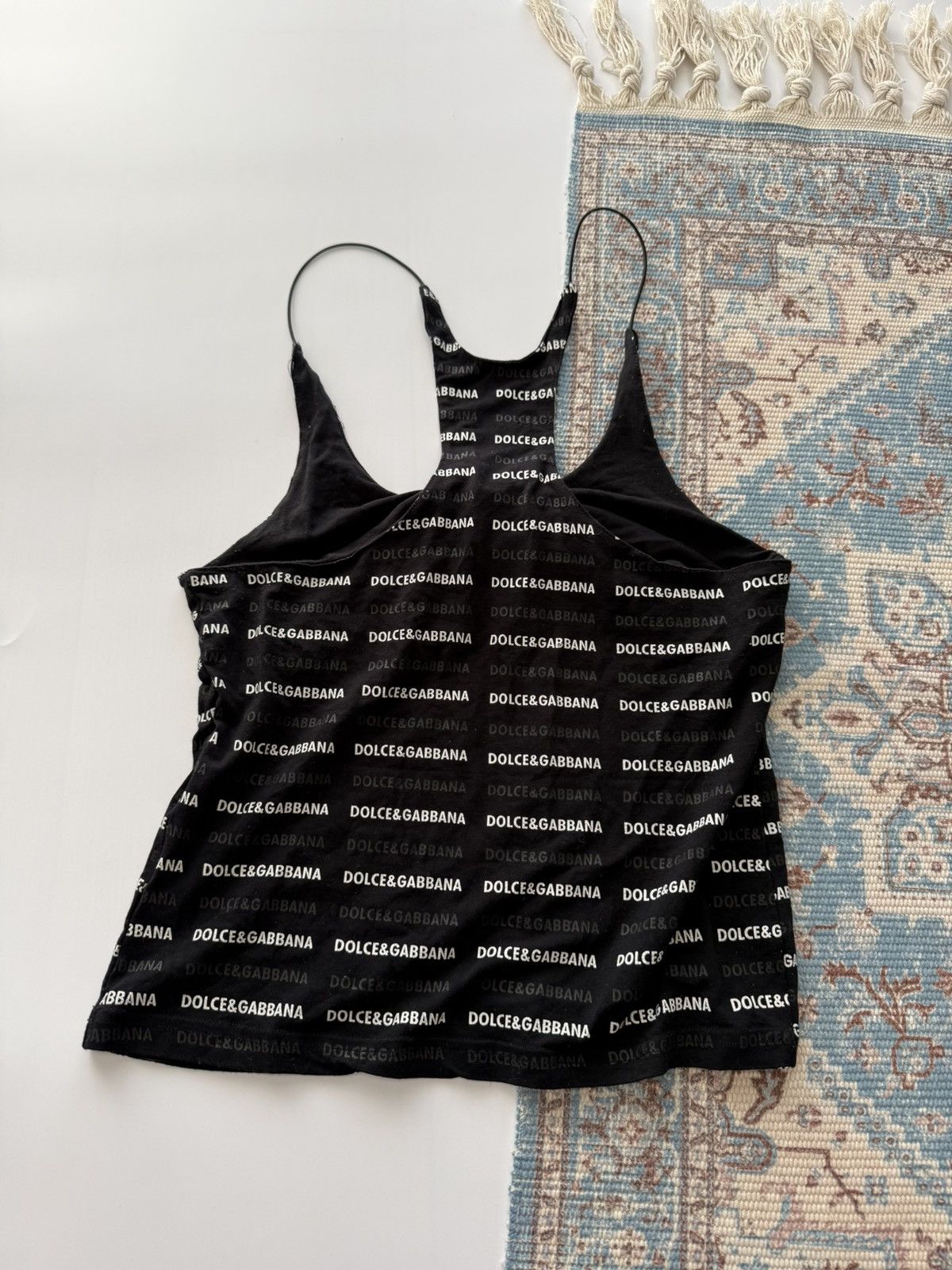 Dolce & Gabbana Vintage Dolce & Gabbana Monogram Tank Top Size L / US 10 / IT 46 - 4 Thumbnail