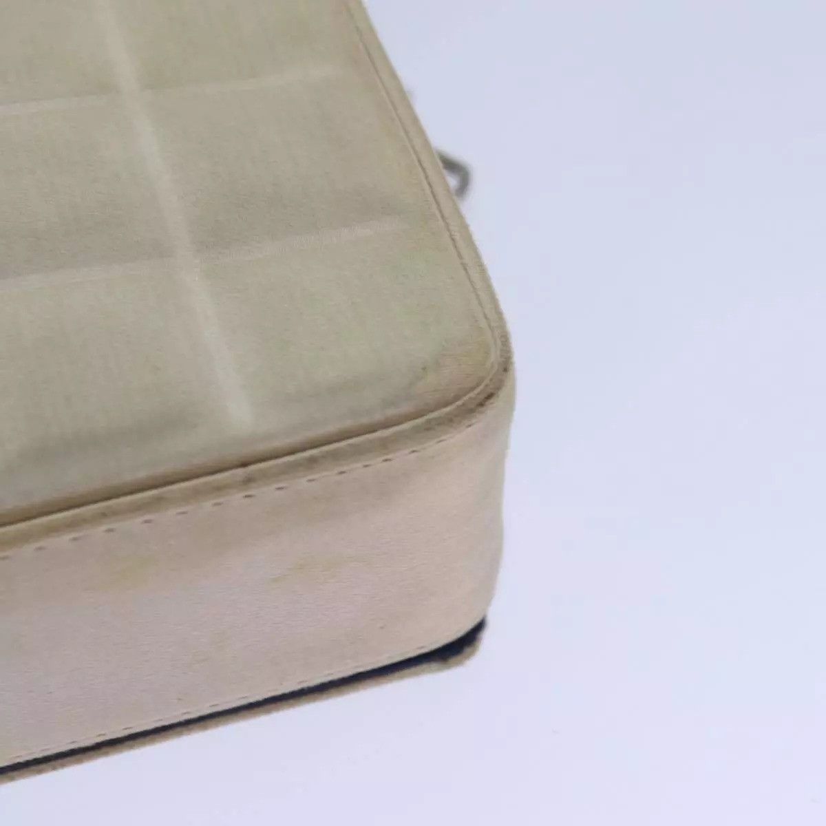 Chanel CHANEL Choco Bar Chain Hand Bag Satin Beige Size ONE SIZE - 6 Thumbnail